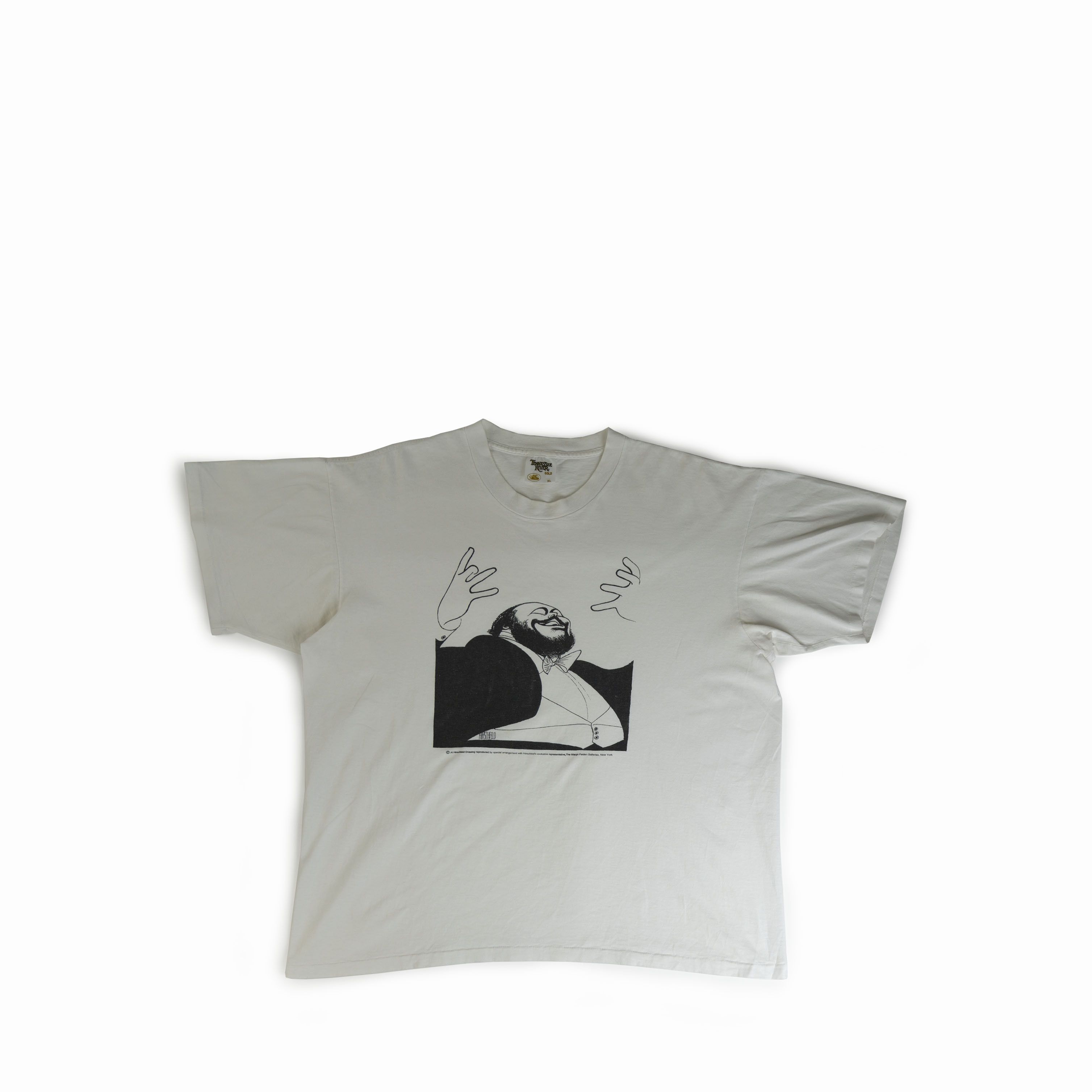 Vintage Vintage 1990's Al Hirschfeld Drawing Opera Singer Tee Shirt Size US XL / EU 56 / 4 - 1 Thumbnail