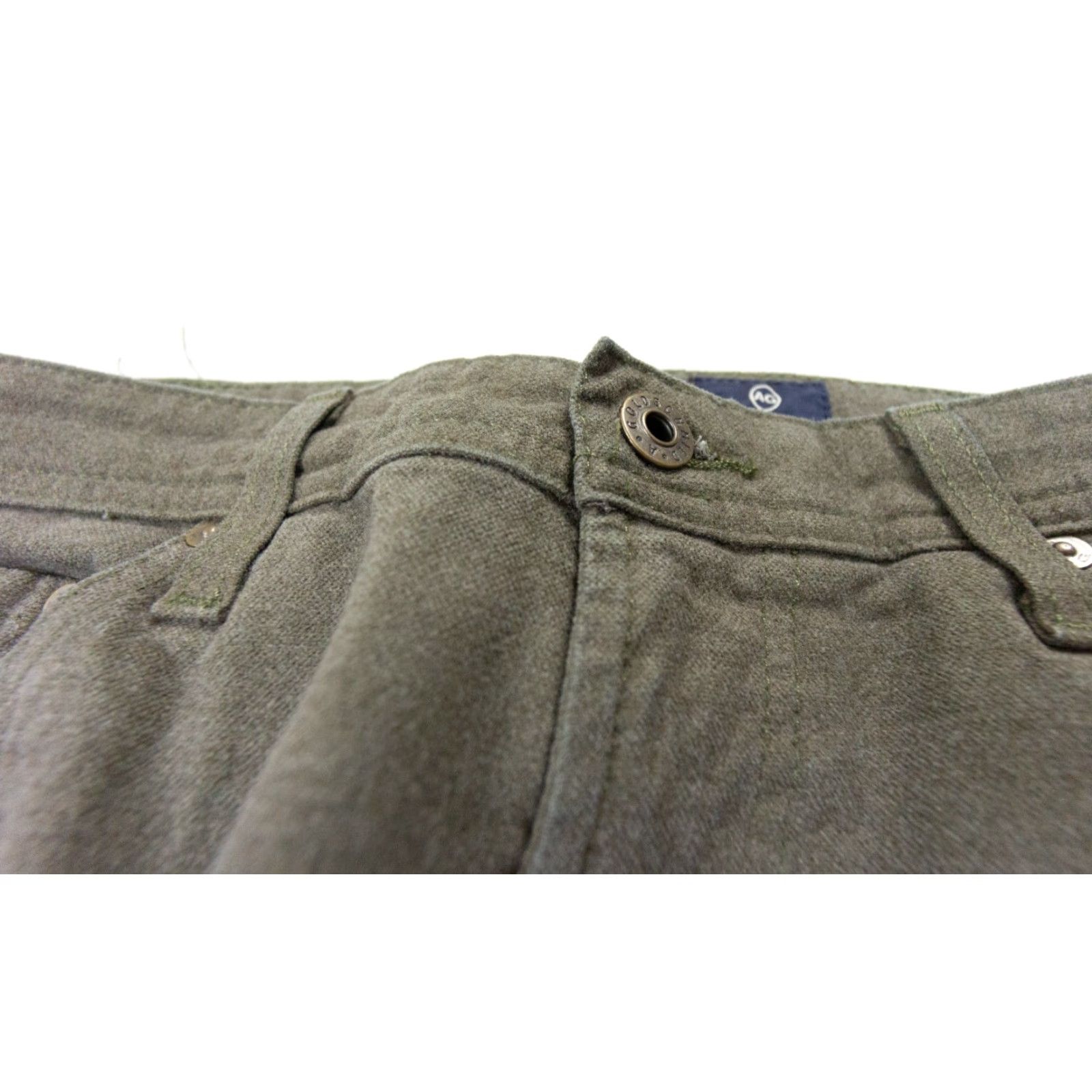 Vintage AG Adriano Goldschmied Pants Mens 30 R Green The Graduate Tailored Leg Stretch Size US 30 / EU 46 - 3 Thumbnail