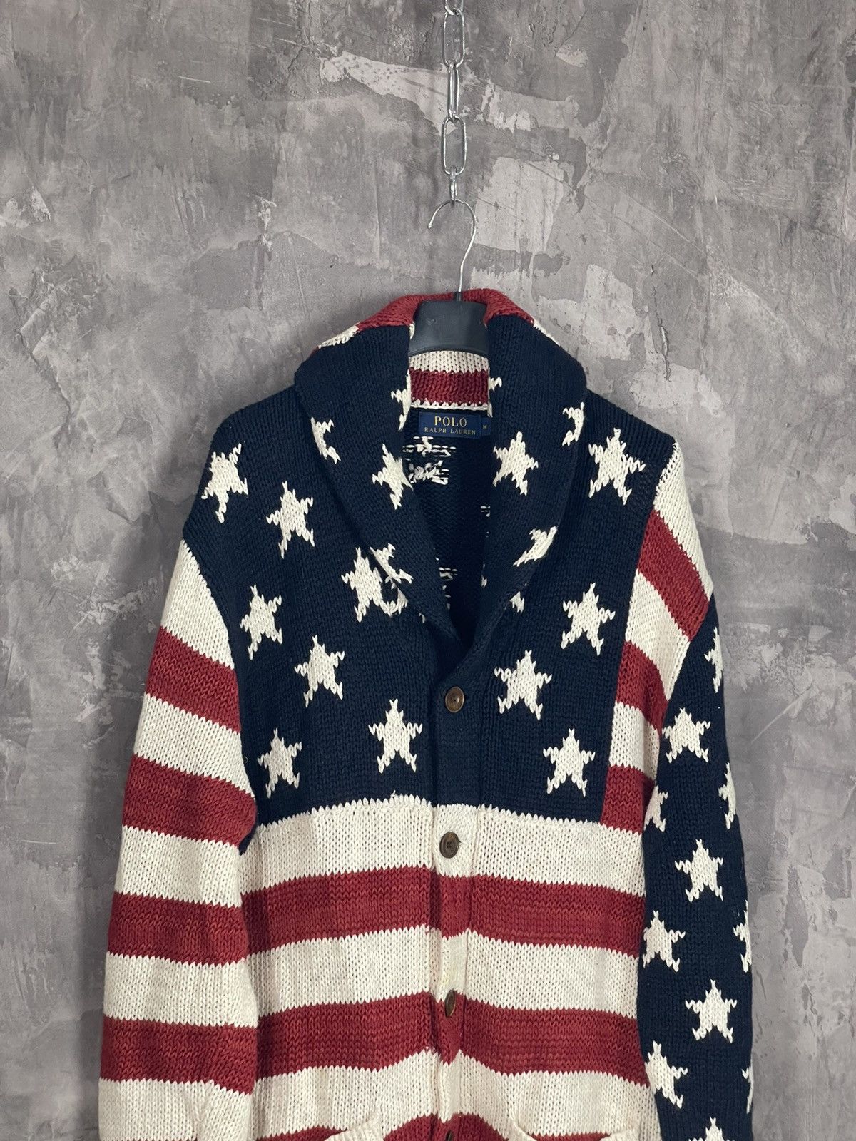 Ralph Lauren Polo Ralph Lauren Knit American USA Cardigan Sweater Size US M / EU 48-50 / 2 - 7 Thumbnail
