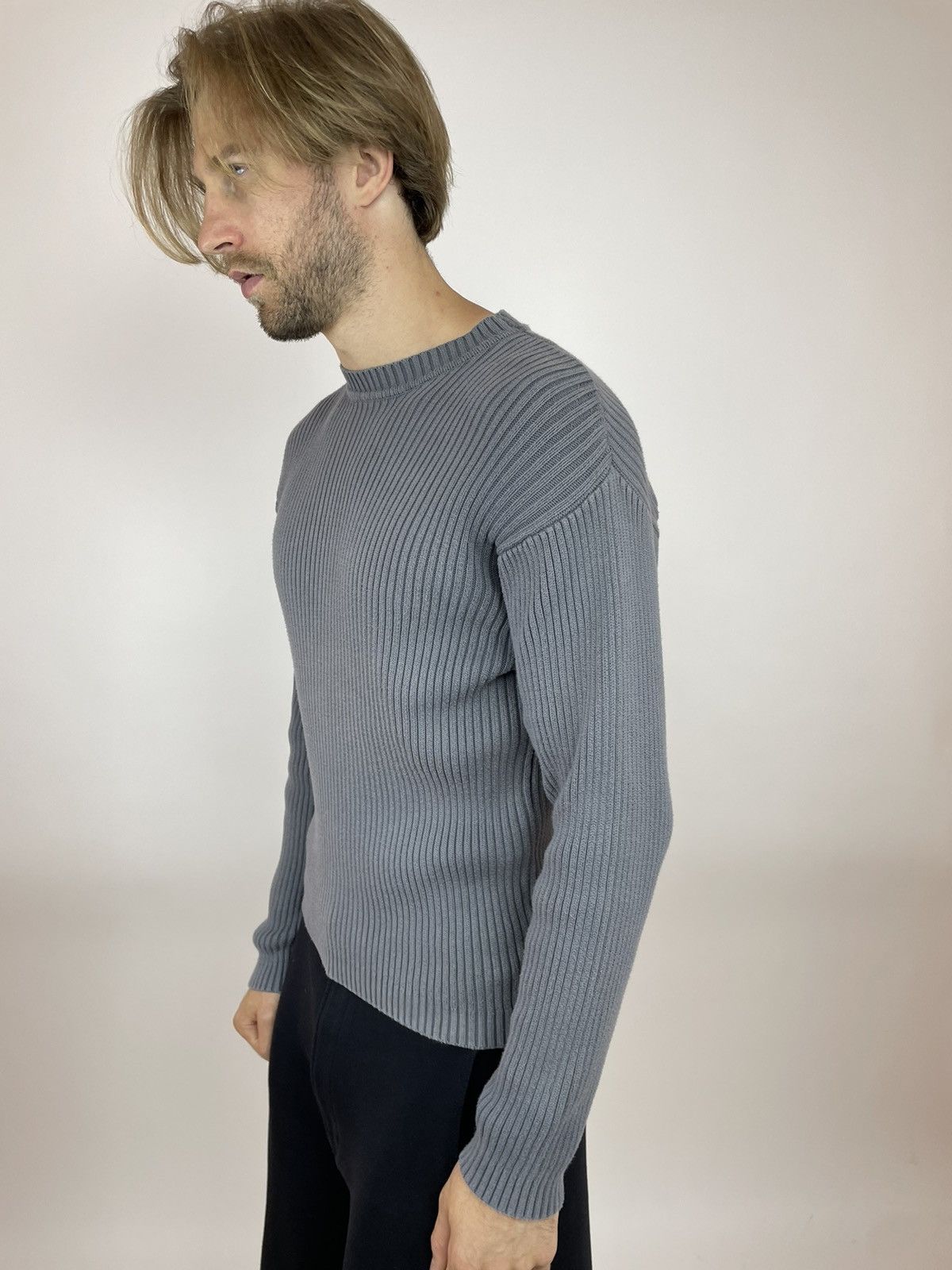 Esprit Banana Republic Ribbed sweater avant garde Mens size L-XL Size US XL / EU 56 / 4 - 3 Thumbnail