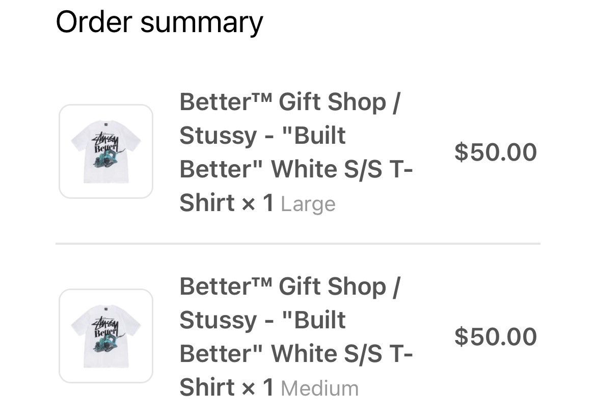 BetterTM × Stussy Stussy Better Gift Shop Built Better Tee Medium Size US M / EU 48-50 / 2 - 3 Thumbnail
