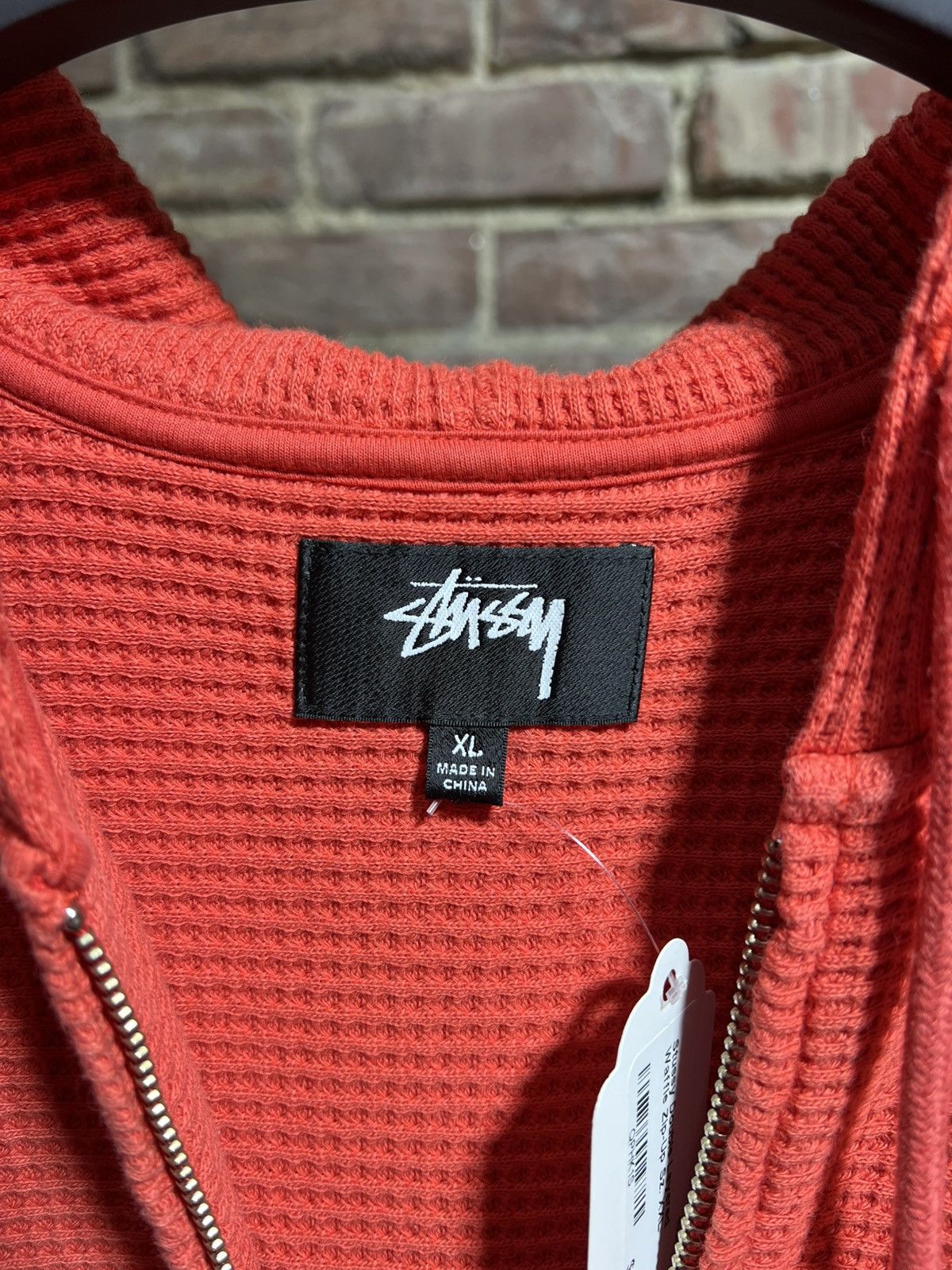 Stussy Stussy Double Layered Waffle Knit Zip-Up Sz. XL Size US XL / EU 56 / 4 - 3 Thumbnail