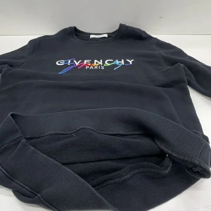 Givenchy Givenchy Givenchy Black Logo Long Sleeve Sweatshirt -2507 Size US S / EU 44-46 / 1 - 7 Thumbnail