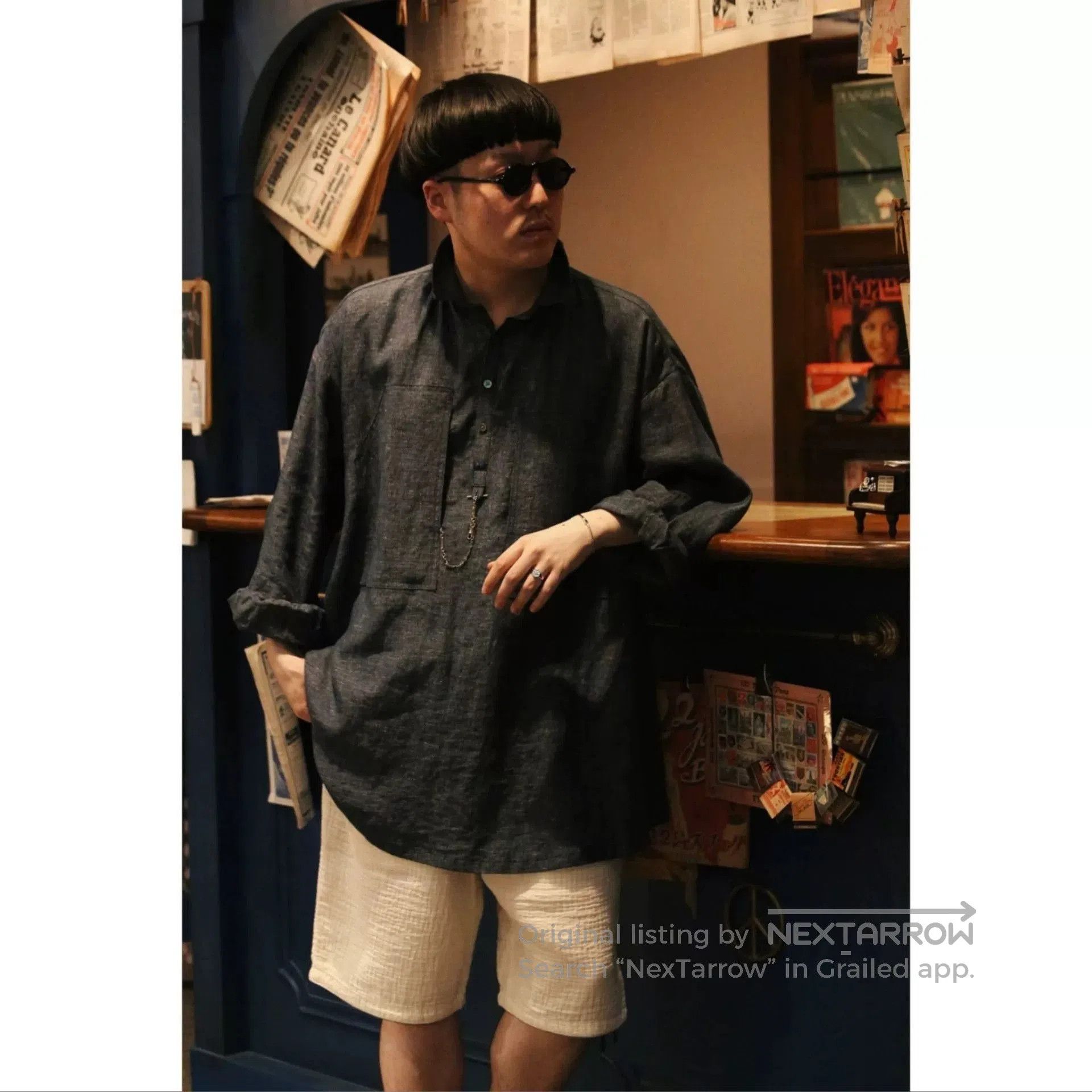 Porter Classic Porter Classic Bresson Linen Long Shirt. Size US M / EU 48-50 / 2 - 4 Thumbnail