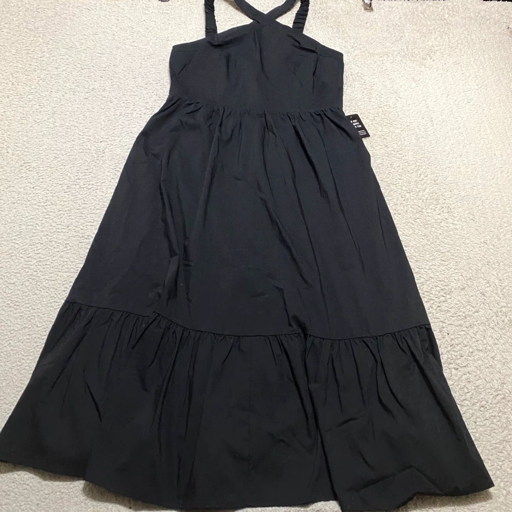 Express Express Midi A-Line Dress NWT Black Sleeveless Tiered Casual Party/Cocktail Womens M Size M / US 6-8 / IT 42-44 - 2 Thumbnail