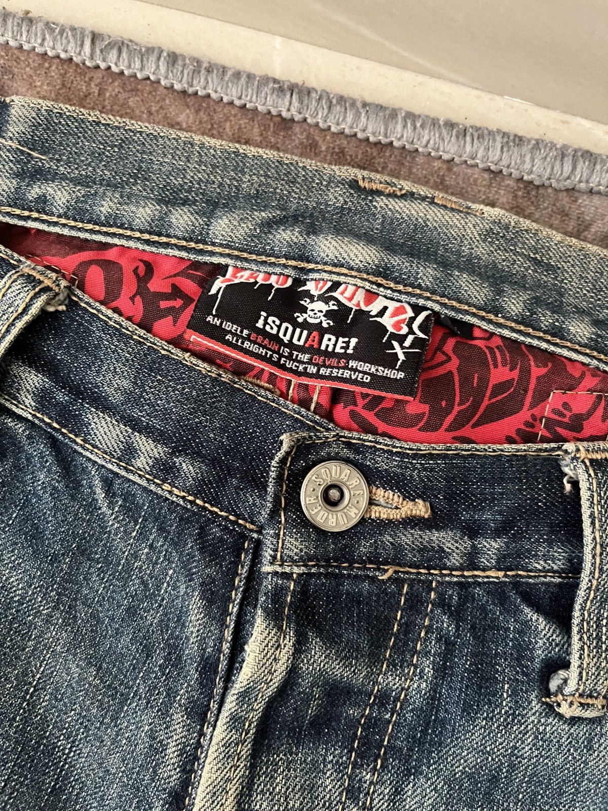 If Six Was Nine × Japanese Brand × Vintage Vintage Selvadge Isquare Denim Size US 34 / EU 50 - 6 Thumbnail