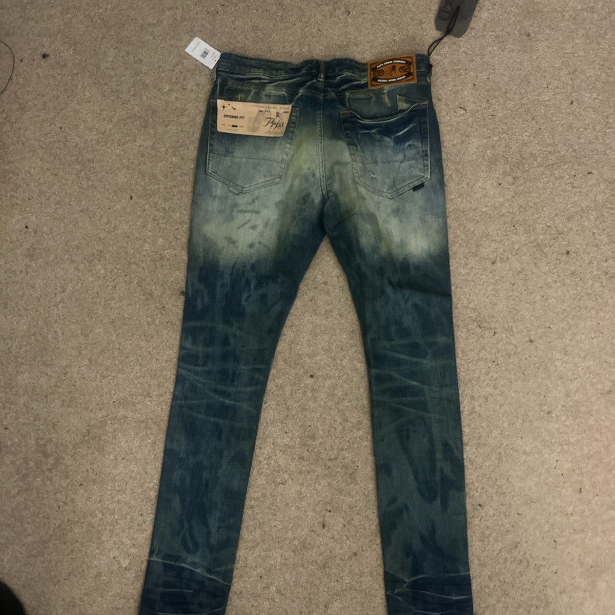 Prps BLUE AND GREEN WASHED PSRP JEANS Size US 34 / EU 50 - 3 Thumbnail