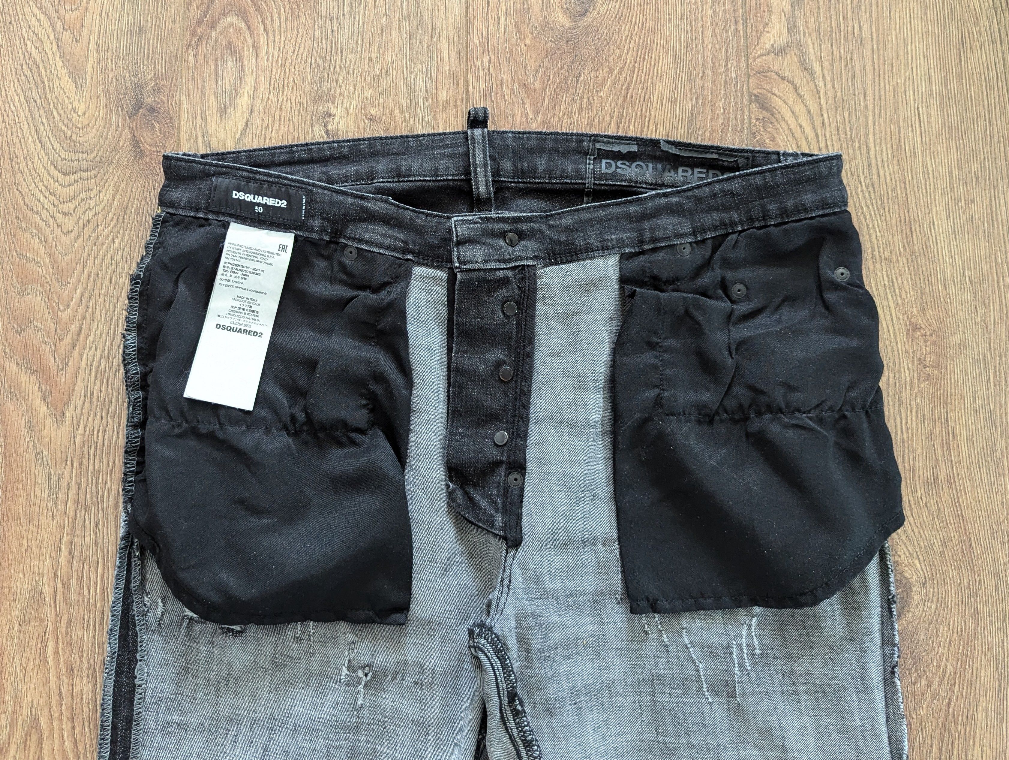Dsquared2 Dsquared2 Tidy Biker Jean Black Men's Pants Luxury Brand Size US 34 / EU 50 - 15 Thumbnail