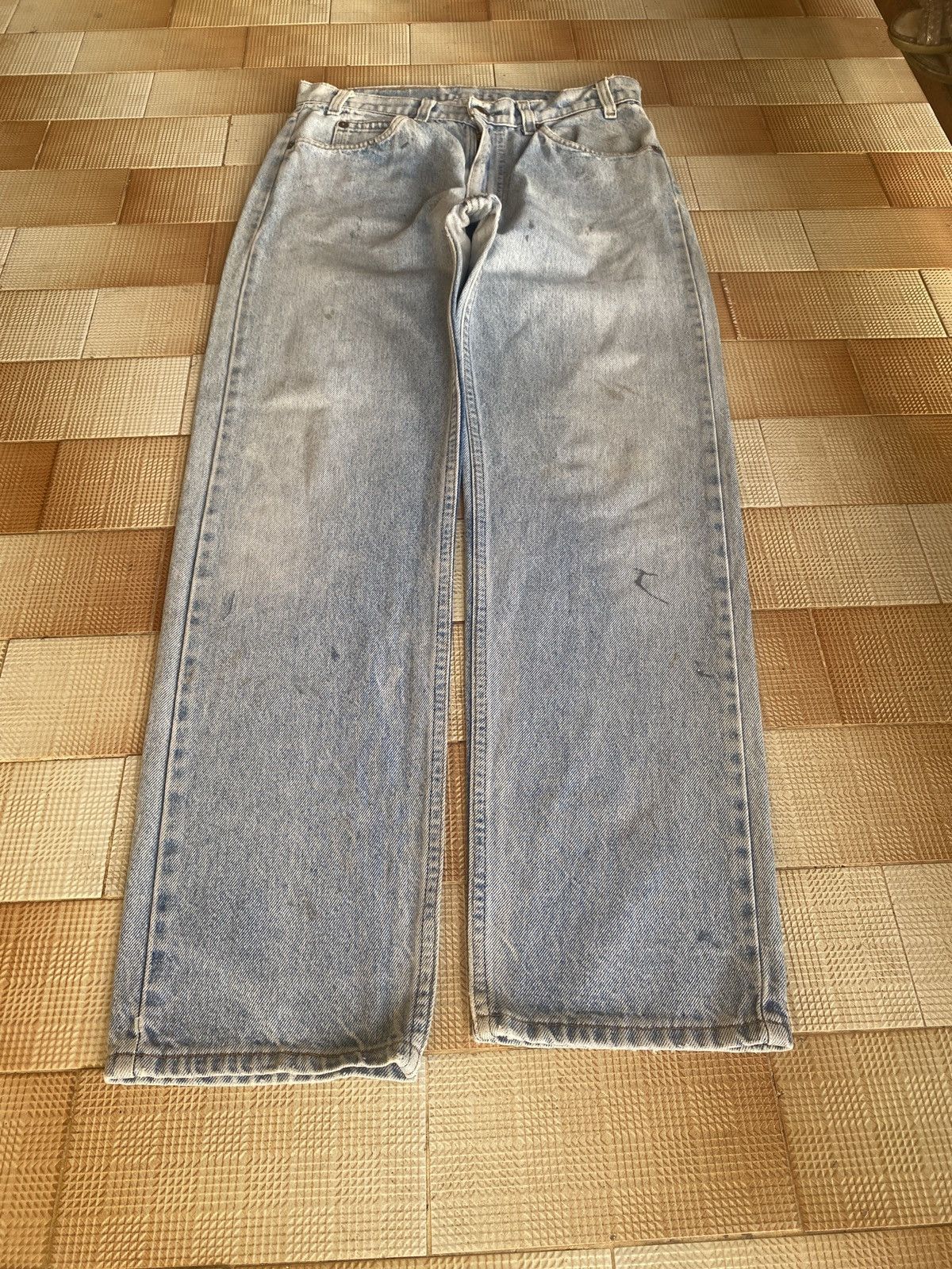 Levi's Vintage Clothing × Vivienne Westwood Vintage levis y2k Lot585 orange tab skinny denim Size US 31 - 1 Thumbnail