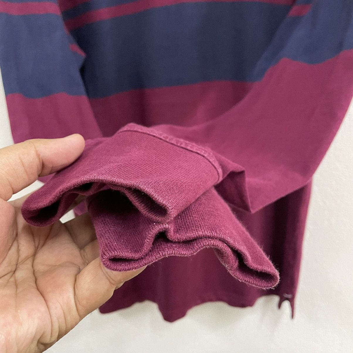 Nautica × Vintage 🔥Vintage Nautica Small Logo Stripes Polos Rugby Shirts Size US L / EU 52-54 / 3 - 7 Thumbnail