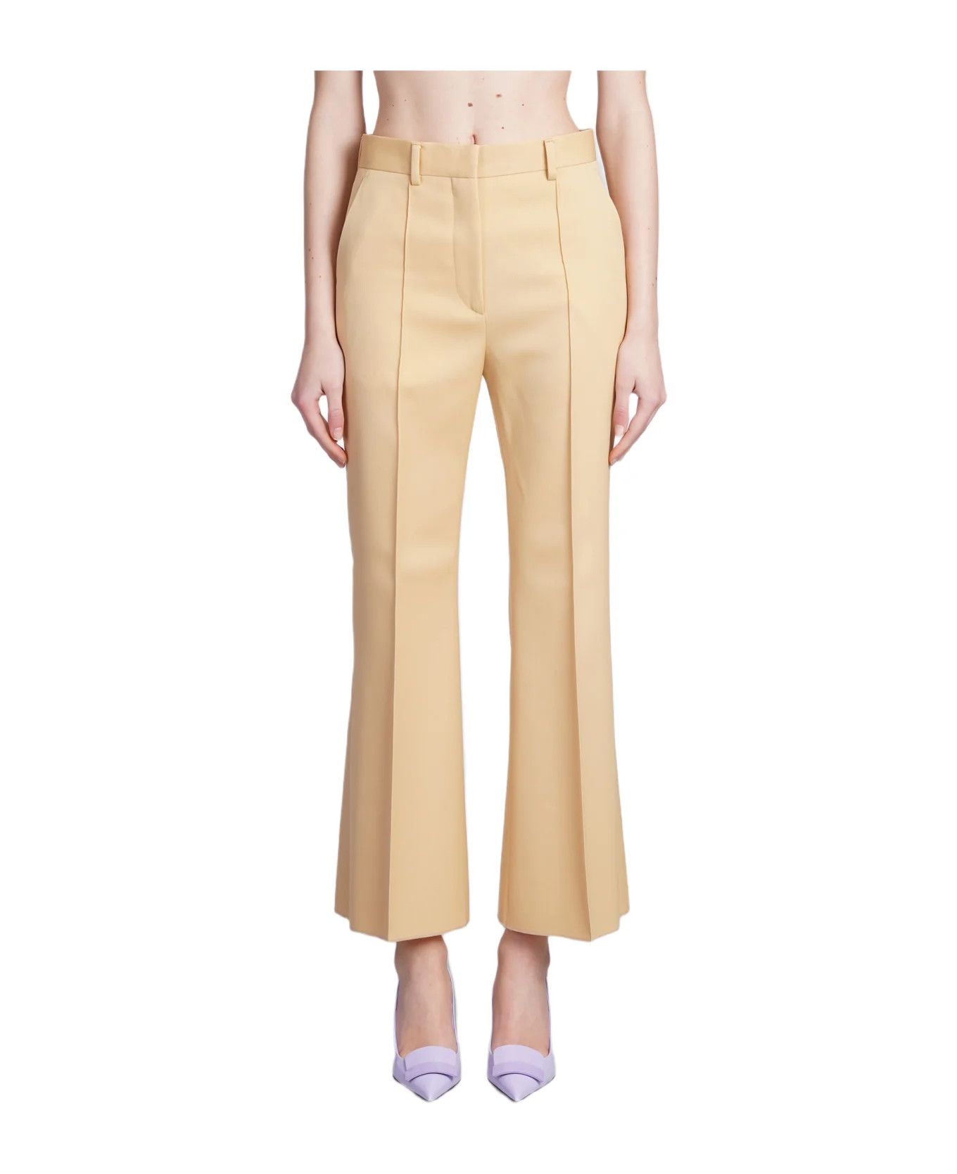 Lanvin o1y0326 Casual Pant in Beige Size 27" / US 4 / IT 40 - 1 Thumbnail