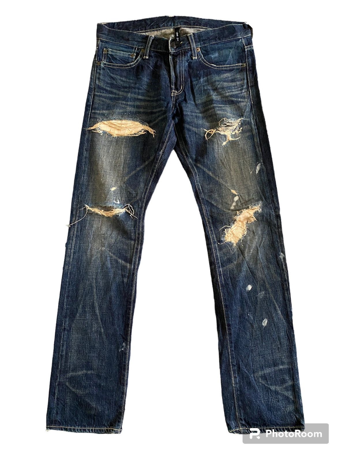 Japanese Brand Japanese Brand Glamb Japan Distressed Denim Size US 31 - 1 Thumbnail