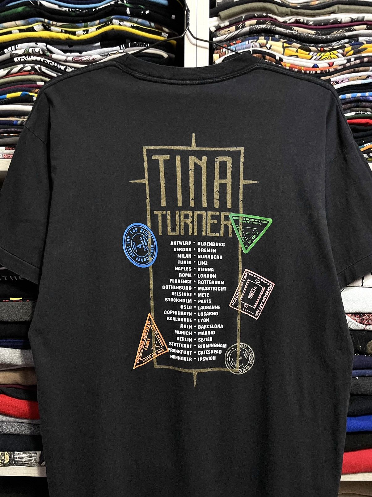 Band Tees Vintage 90s Tina Turner Foreign Affair World Tour T-Shirt Size US L / EU 52-54 / 3 - 15 Thumbnail