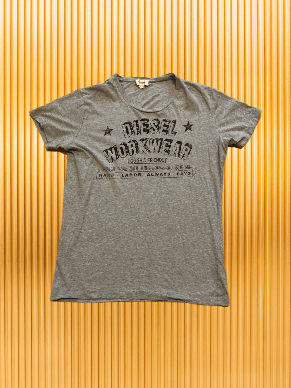 Diesel T-Shirt gray big logo Diesel Vintage size XL Y2K print Size US XL / EU 56 / 4 - 1 Thumbnail