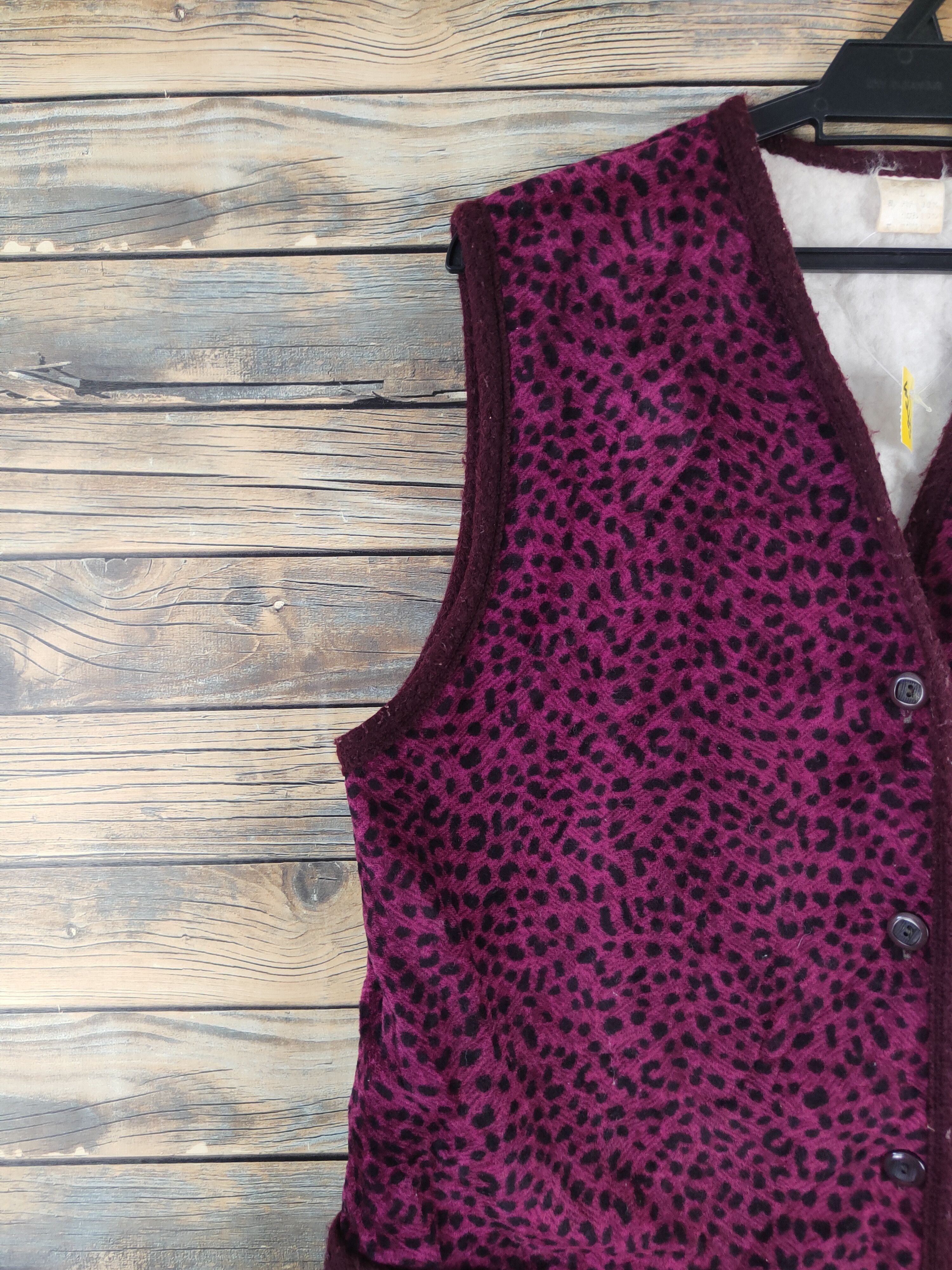 Japanese Brand × Vintage Japanese Brand Purple Wool Vests #W2333 Size M / US 6-8 / IT 42-44 - 5 Thumbnail