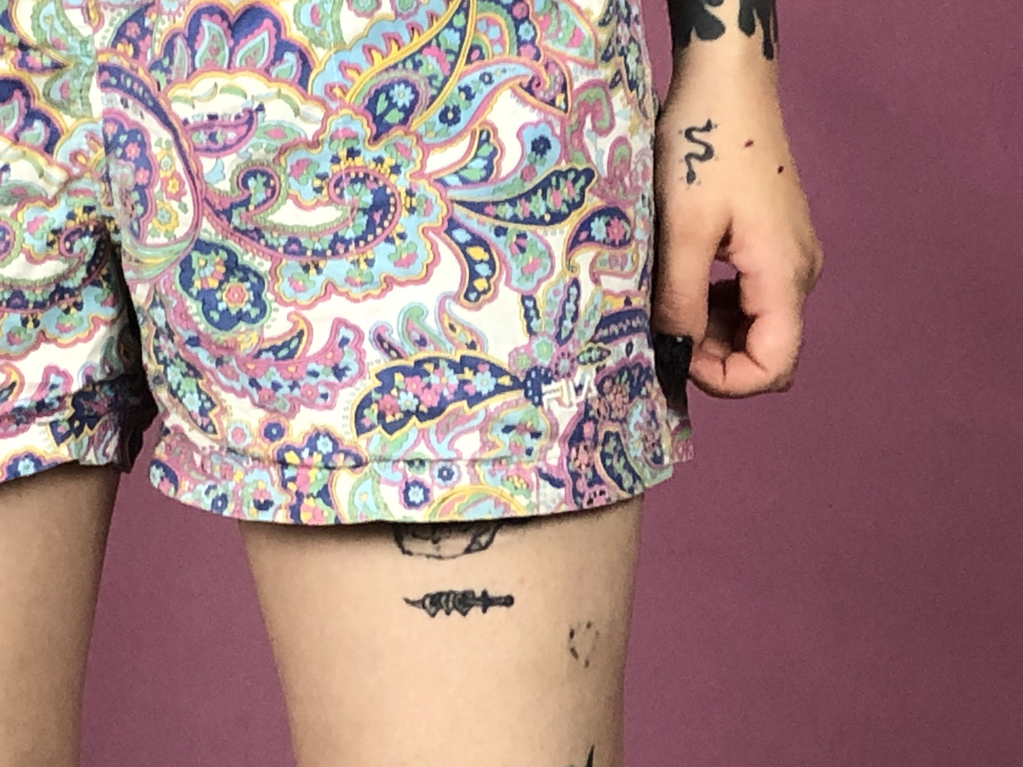 Fila × Vintage Fila Vintage Women's Paisley Pattern Shorts - XL Size 36" / US 14 / IT 50 - 3 Thumbnail
