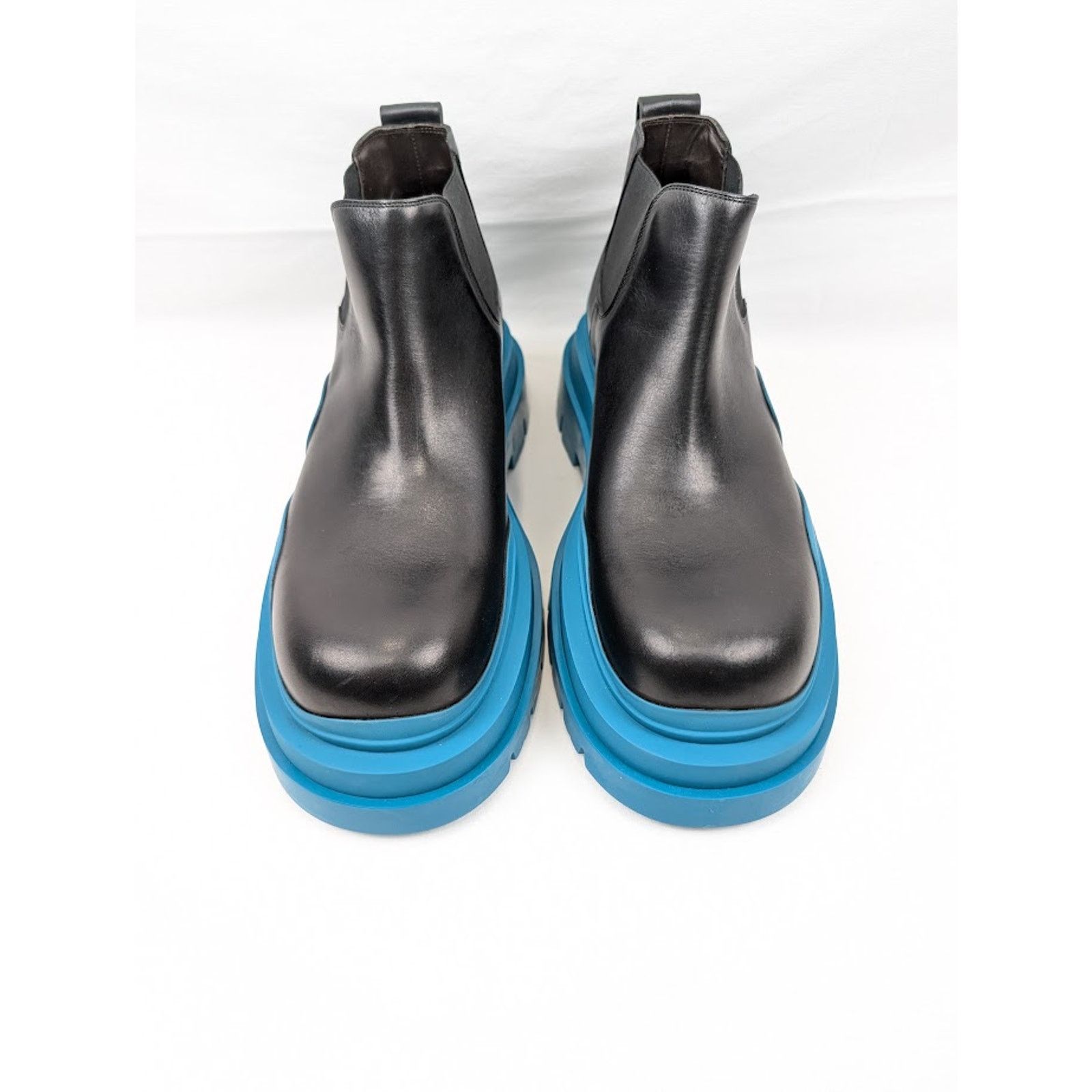 Bottega Veneta o1rshd1 Military Calf Tire Ankle Boots in Black Size US 12 / EU 45 - 15 Thumbnail