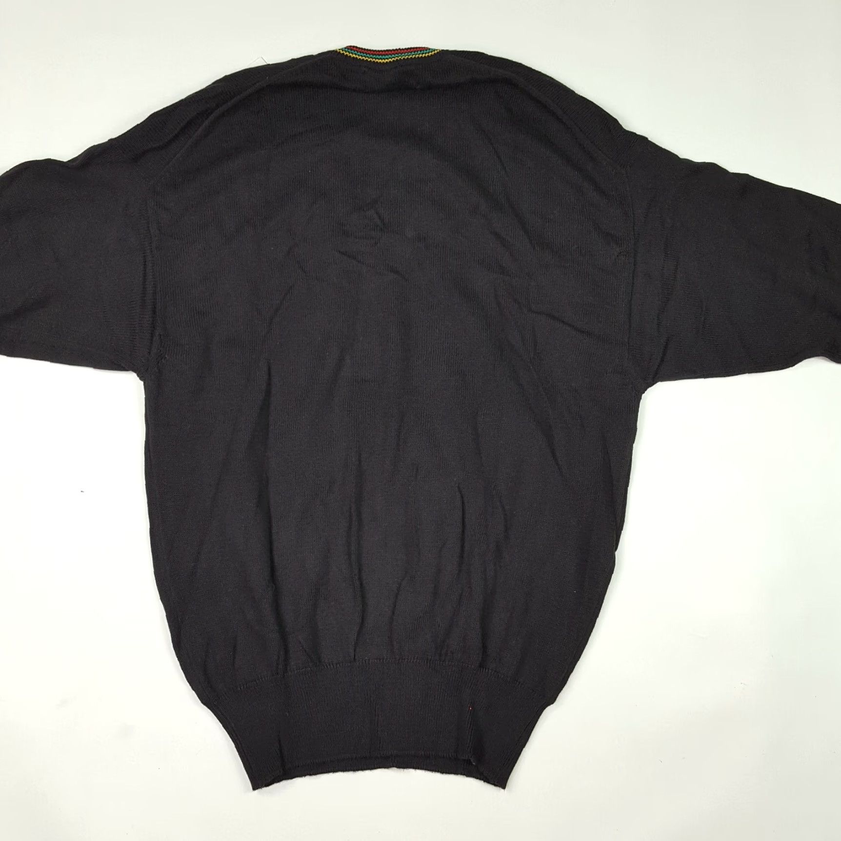 Vintage VINTAGE Black Argyle Golf Mens Size M V-Neck Tennis Knit Pullover Sweater Size US M / EU 48-50 / 2 - 5 Thumbnail
