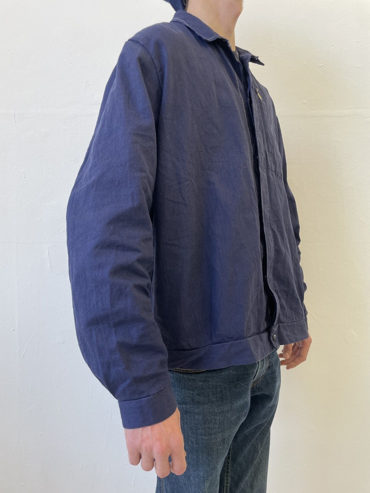 Vintage Vintage OTAVAN Czech Workwear Herringbone Jacket late 70s Size US XL / EU 56 / 4 - 5 Thumbnail