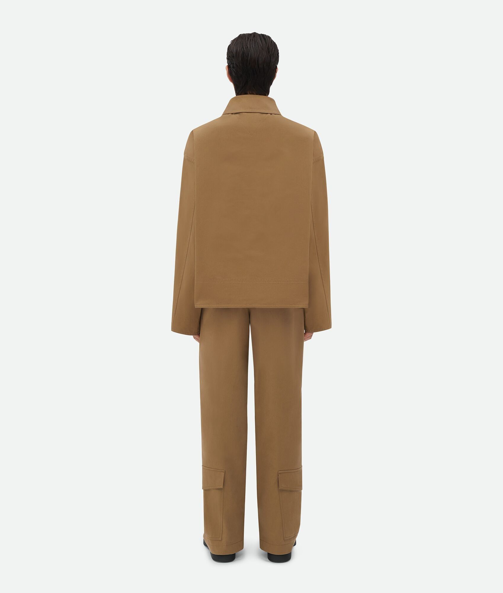 Bottega Veneta o1bcso1str1025 Cotton Gabardine Blouson in Brown Size US L / EU 52-54 / 3 - 2 Thumbnail