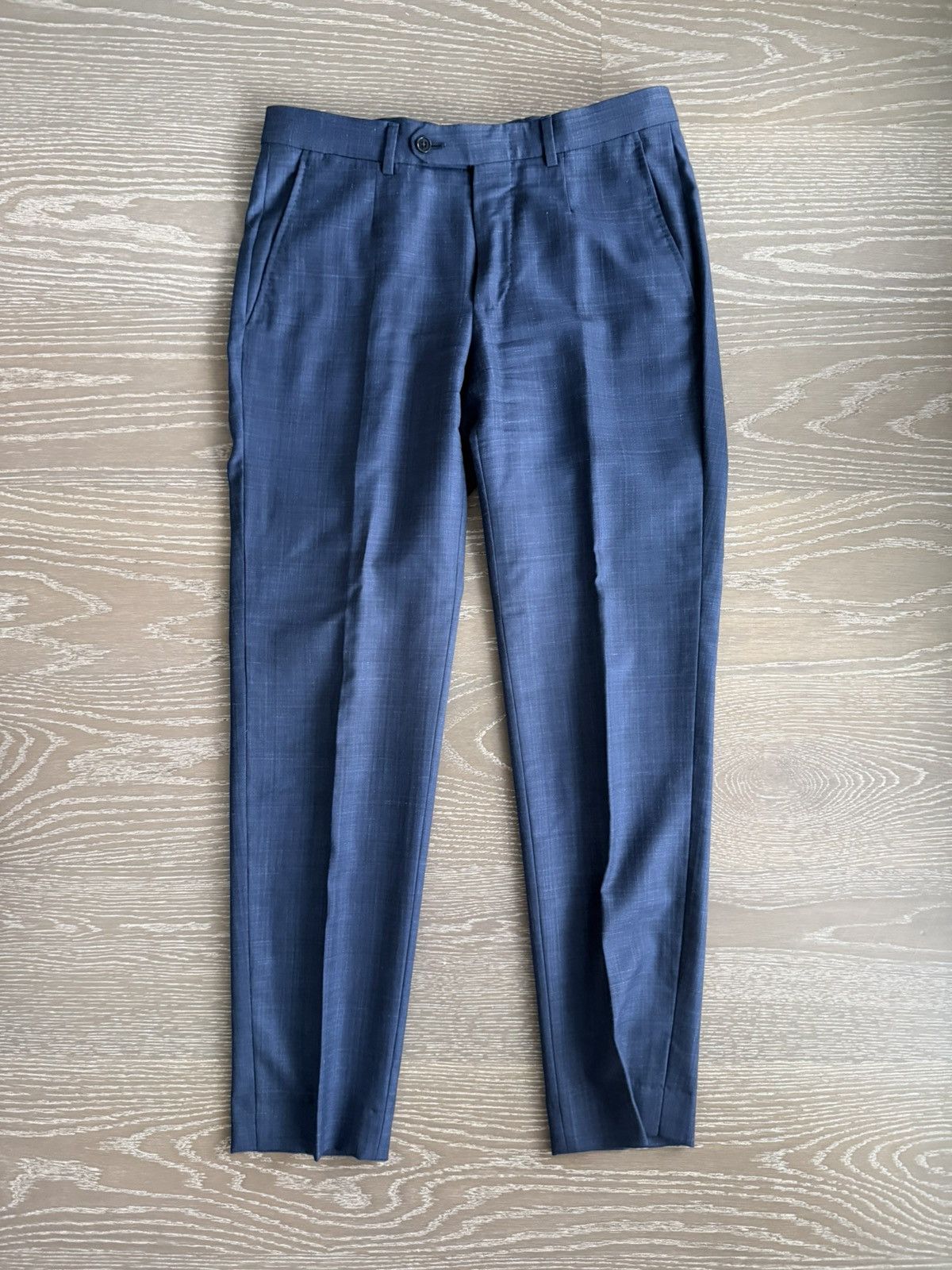 Ermenegildo Zegna Navy Wool Blend Trousers Size US 30 / EU 46 - 1 Thumbnail