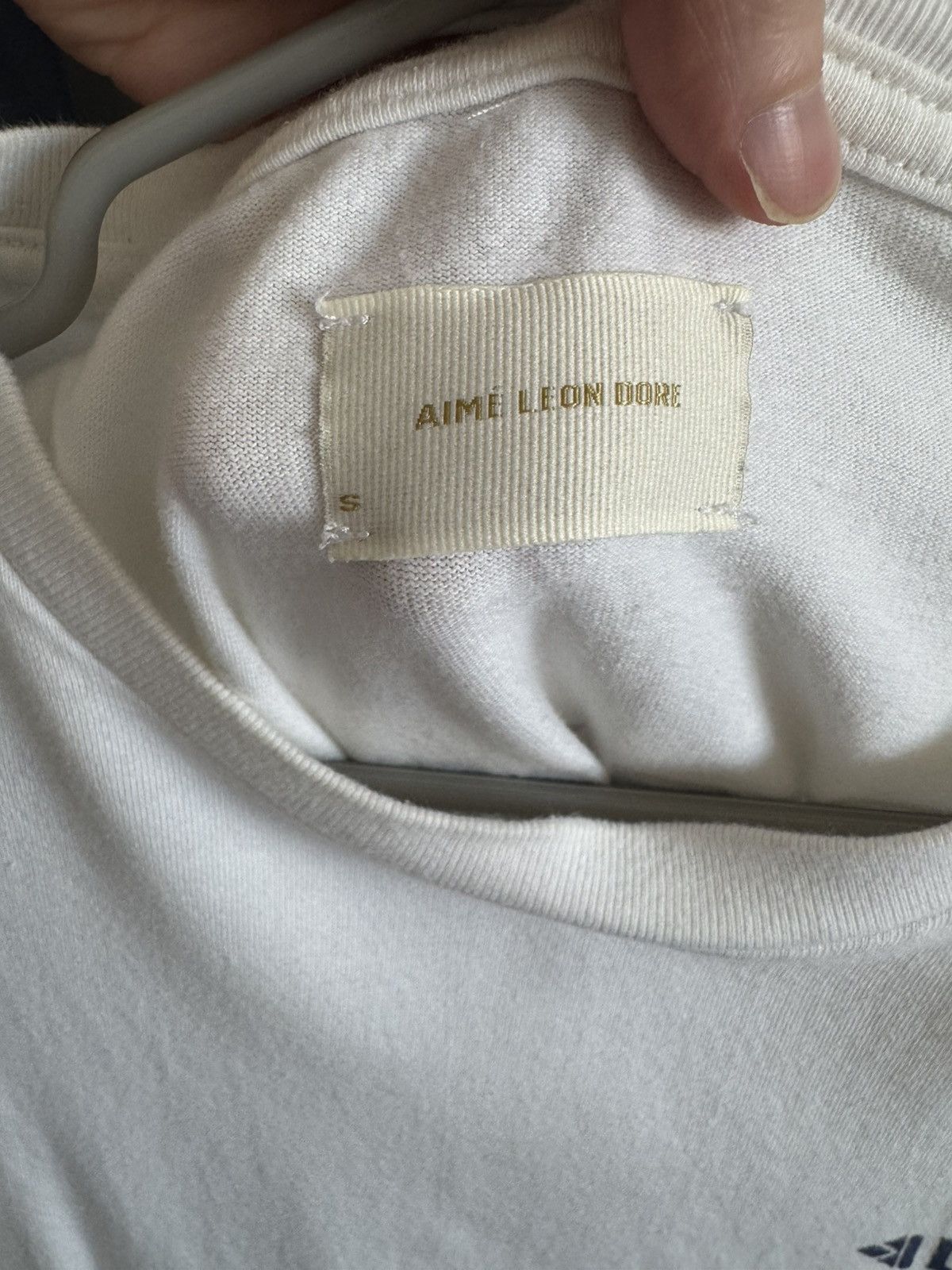 Aime Leon Dore Aime Leon Dore Logo White Shirt Sleeve Tee Size US S / EU 44-46 / 1 - 3 Thumbnail