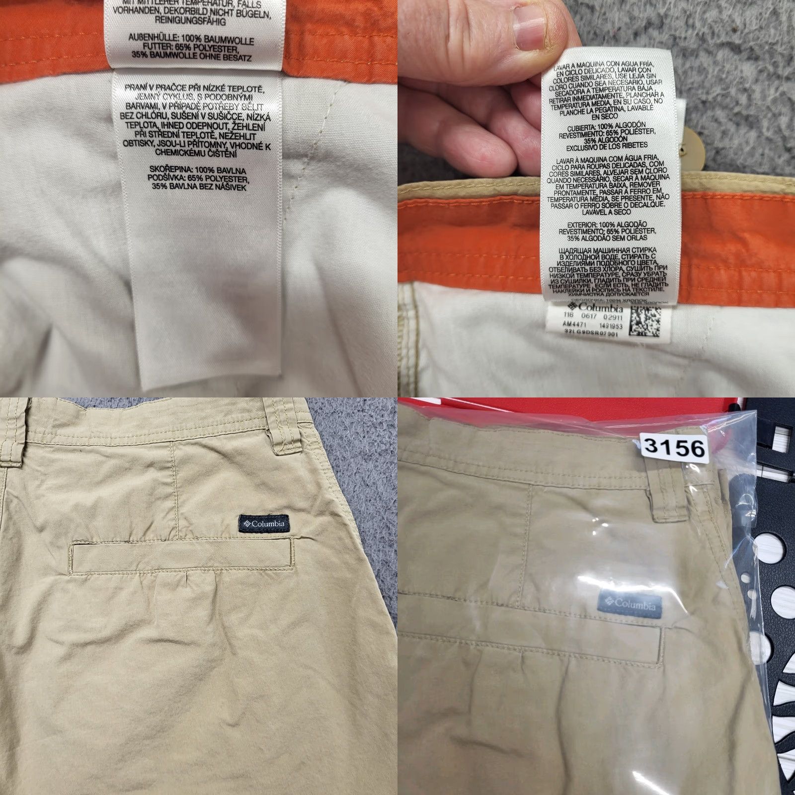 Vintage Columbia Shorts Men’s Size 32” Waist Tan Cotton Chino Pockets Khaki Preppy Golf Size US 32 / EU 48 - 9 Thumbnail