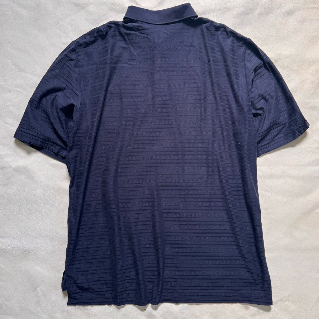 Polo Ralph Lauren Ralph Lauren Polo Golf Vintage Navy Textured Stripes XL Size US XL / EU 56 / 4 - 3 Thumbnail