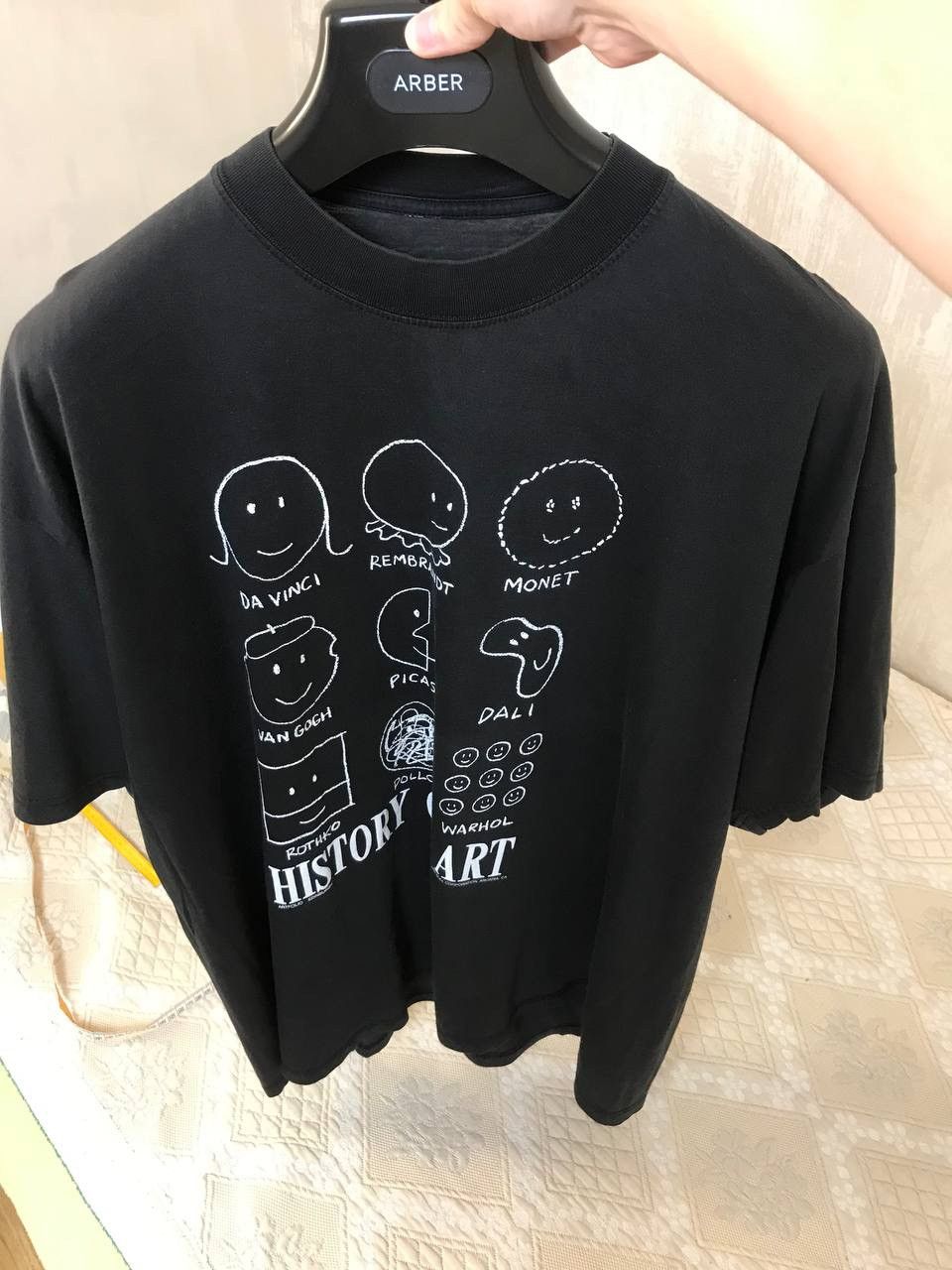 Vintage 🔥 1991 History of Art Sock N Roll Vintage Art T Shirt Tee Size US XL / EU 56 / 4 - 5 Thumbnail