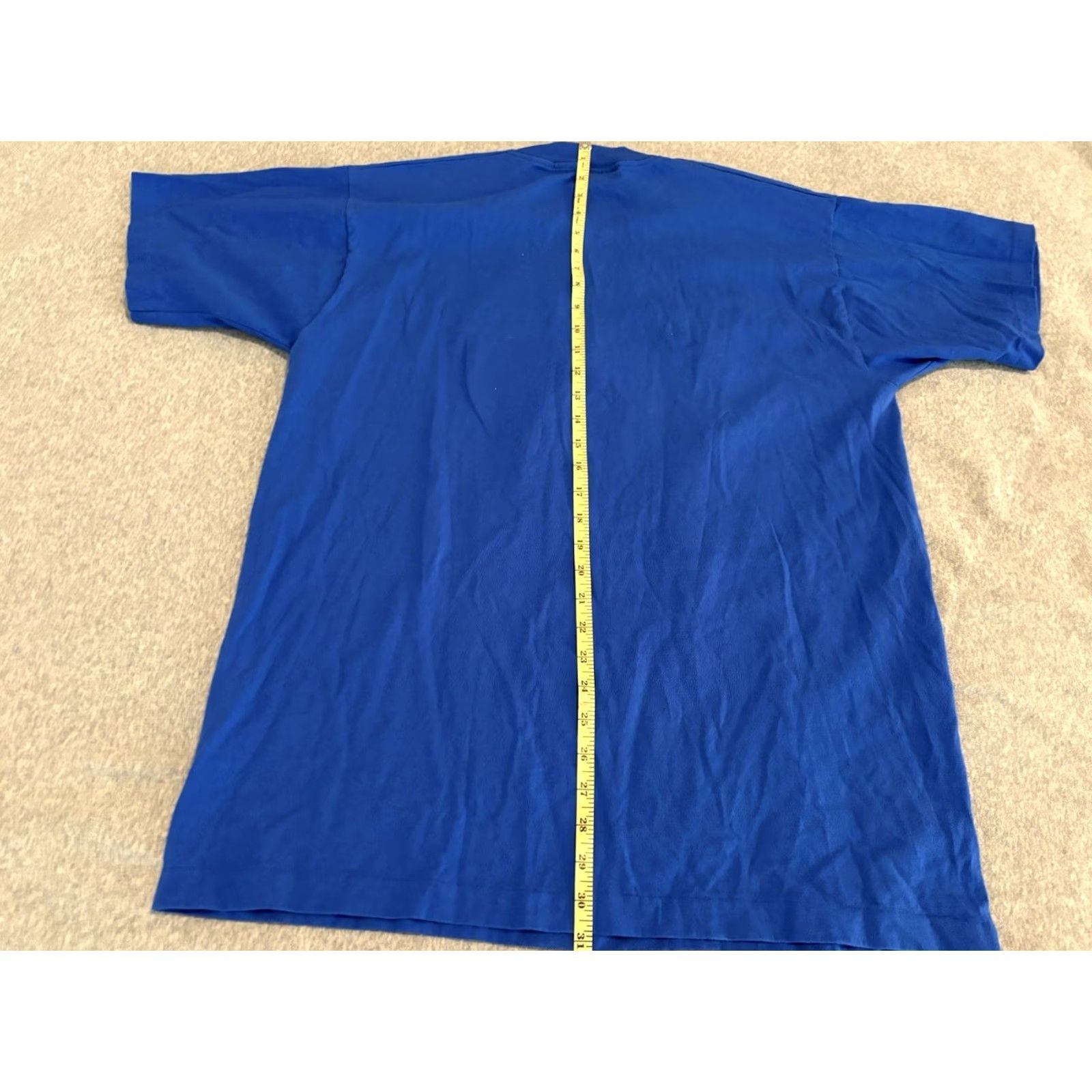 Peanuts VINTAGE Too Cute Inc Peanuts Snoopy Embroidered Blue T-Shirt XL Crew Neck Short Sleeve Men MENS Size US XL / EU 56 / 4 - 7 Thumbnail
