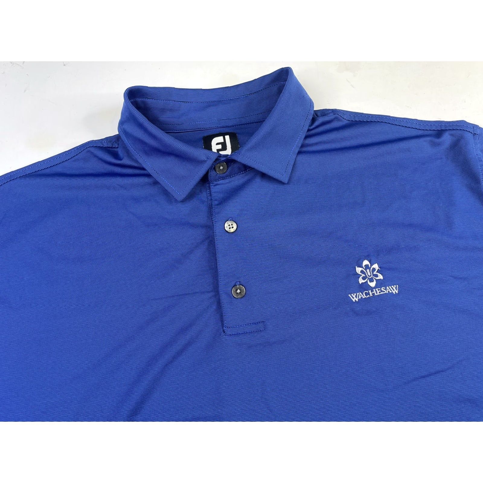 Footjoy FootJoy FJ Mens Polo Golf Shirt XL Blue Striped Short Sleeve Size US XL / EU 56 / 4 - 2 Thumbnail