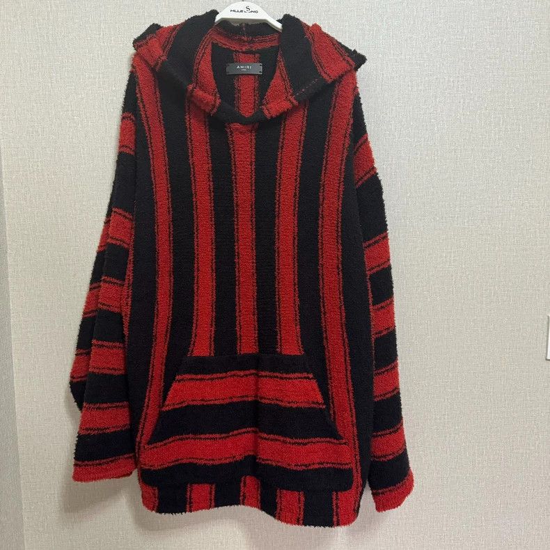 Other Amiri red and black striped fleece sweater Size US L / EU 52-54 / 3 - 1 Thumbnail