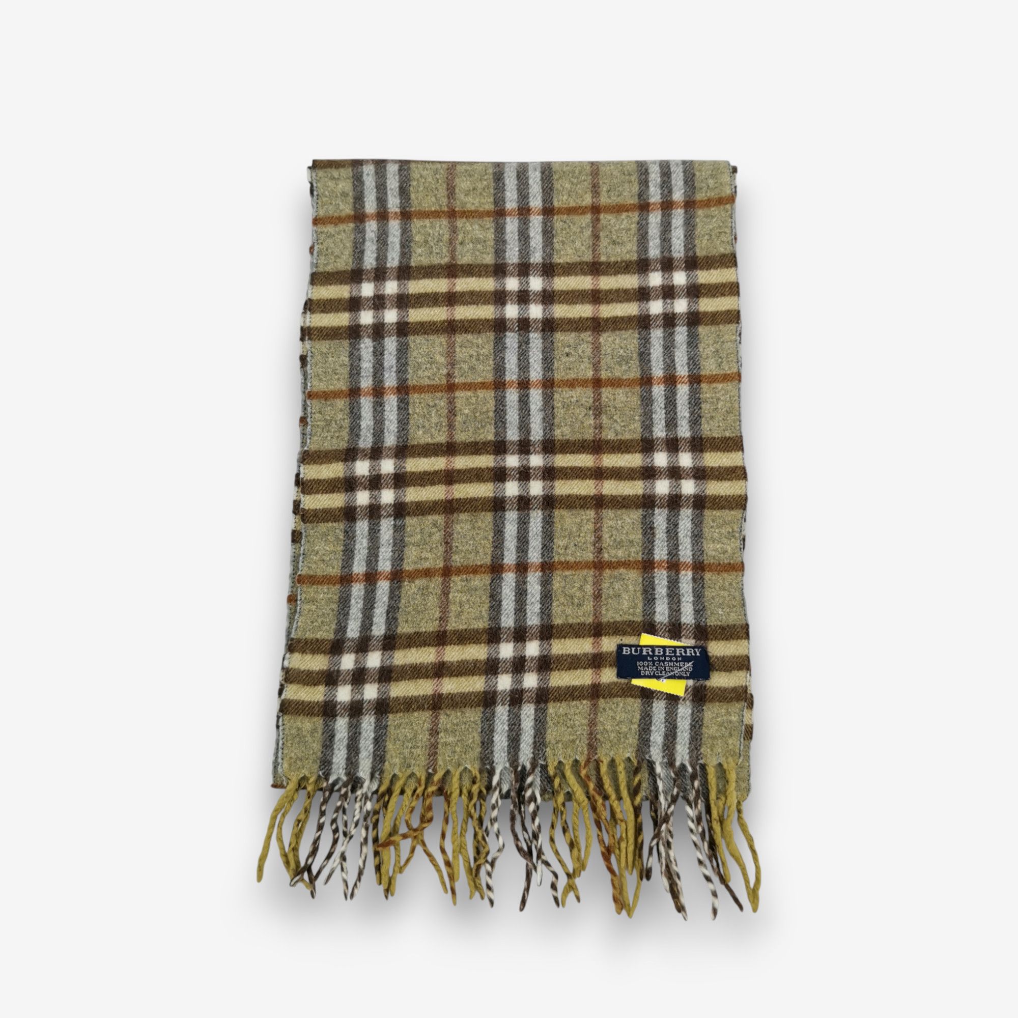 Burberry Vintage Burberry Scarf Checked Muffler Cashmere Scarves Size ONE SIZE - 2 Thumbnail