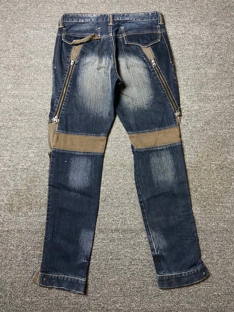 PPFM 🔥 Vintage PPFM Multizipper Bondage Jeans 🔥 (135) Size US 32 / EU 48 - 2 Thumbnail