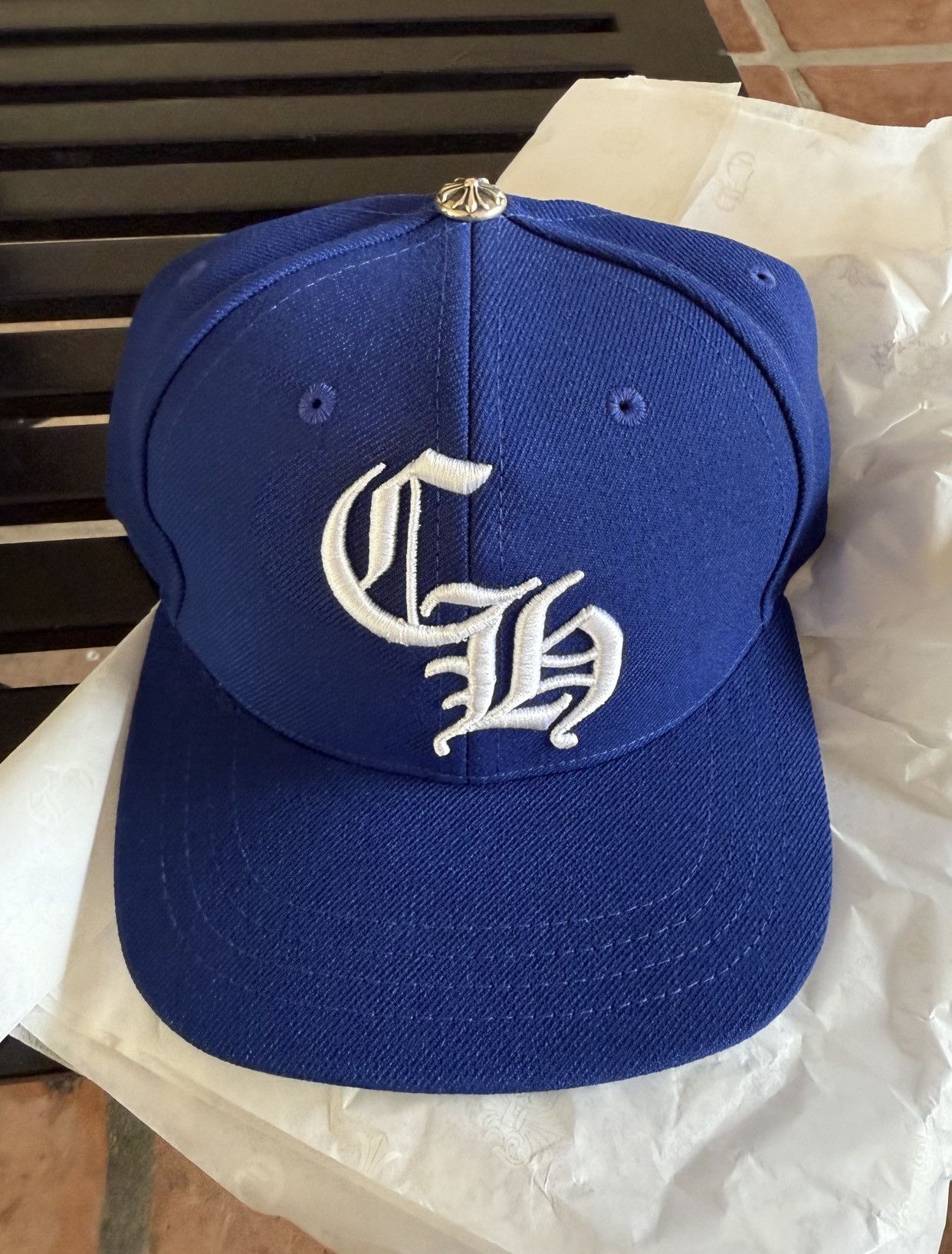 帽子 CHROME HEARTS Dagger Denim Baseball Cap Chrome Hearts Dagger Denim Baseball Hat Black/White – YankeeKicks