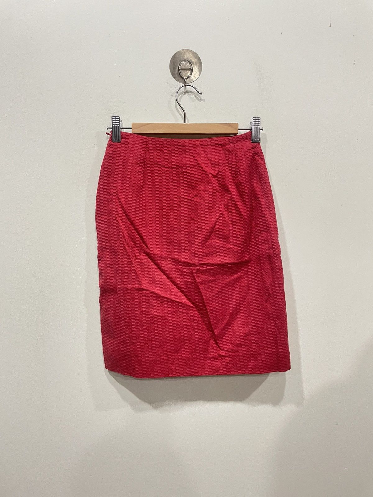 Versace Versace Red Mini Skirt Size 23" - 2 Thumbnail