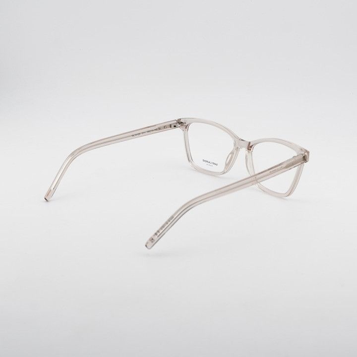 Saint Laurent Paris Saint Laurent SLM128 011 Eyeglasses Nude 56mm Square Frame Size ONE SIZE - 3 Thumbnail