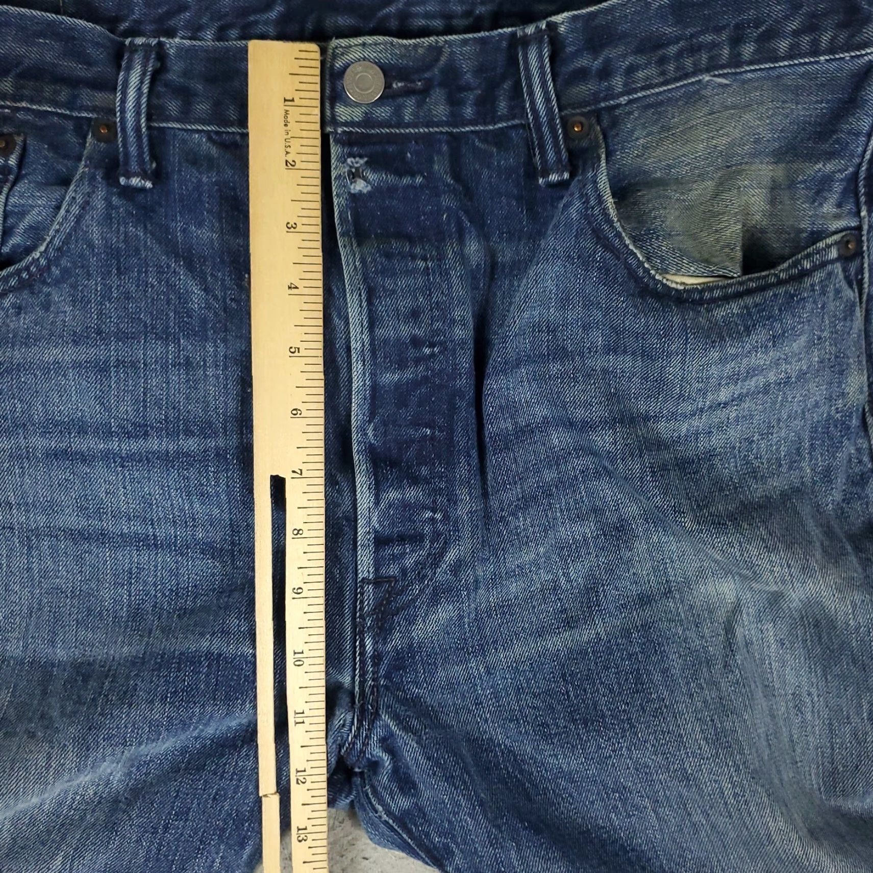 Levi's Levi's 501 Jeans Men's Regular Fit Mid Rise Blue Denim Pants 36x30 Button Fly Straight Leg 5-Pocket USA Modern Classic Vintage: No Size US 36 / EU 52 - 5 Thumbnail
