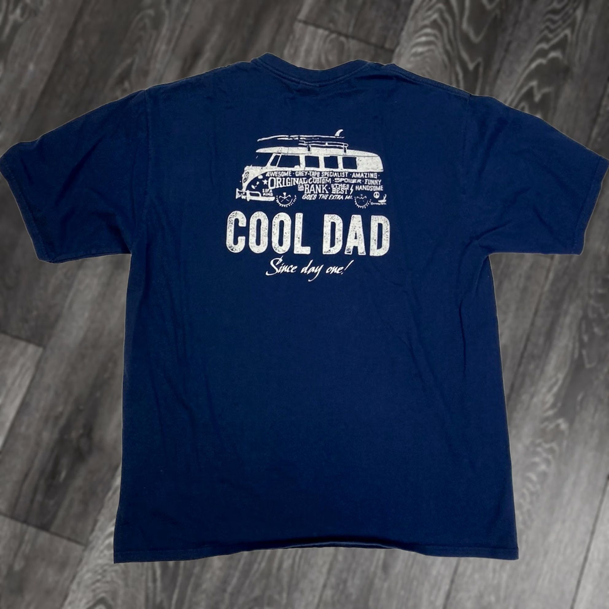 Vintage VINTAGE Crazy Shirts T-Shirt Men L Blue Graphic Print Crew Neck Short Sleeve Size US L / EU 52-54 / 3 - 1 Thumbnail