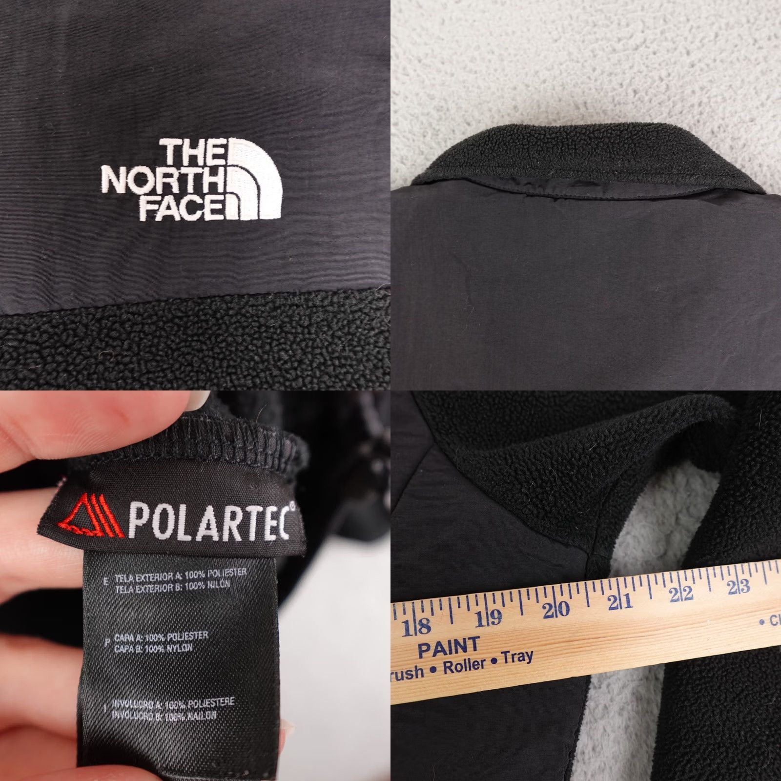 The North Face The North Face Denali Jacket Womens Black Fleece Full Zip Polartec Denali Logo Mid-Length Jacket Womens M Black Size M / US 6-8 / IT 42-44 - 9 Thumbnail