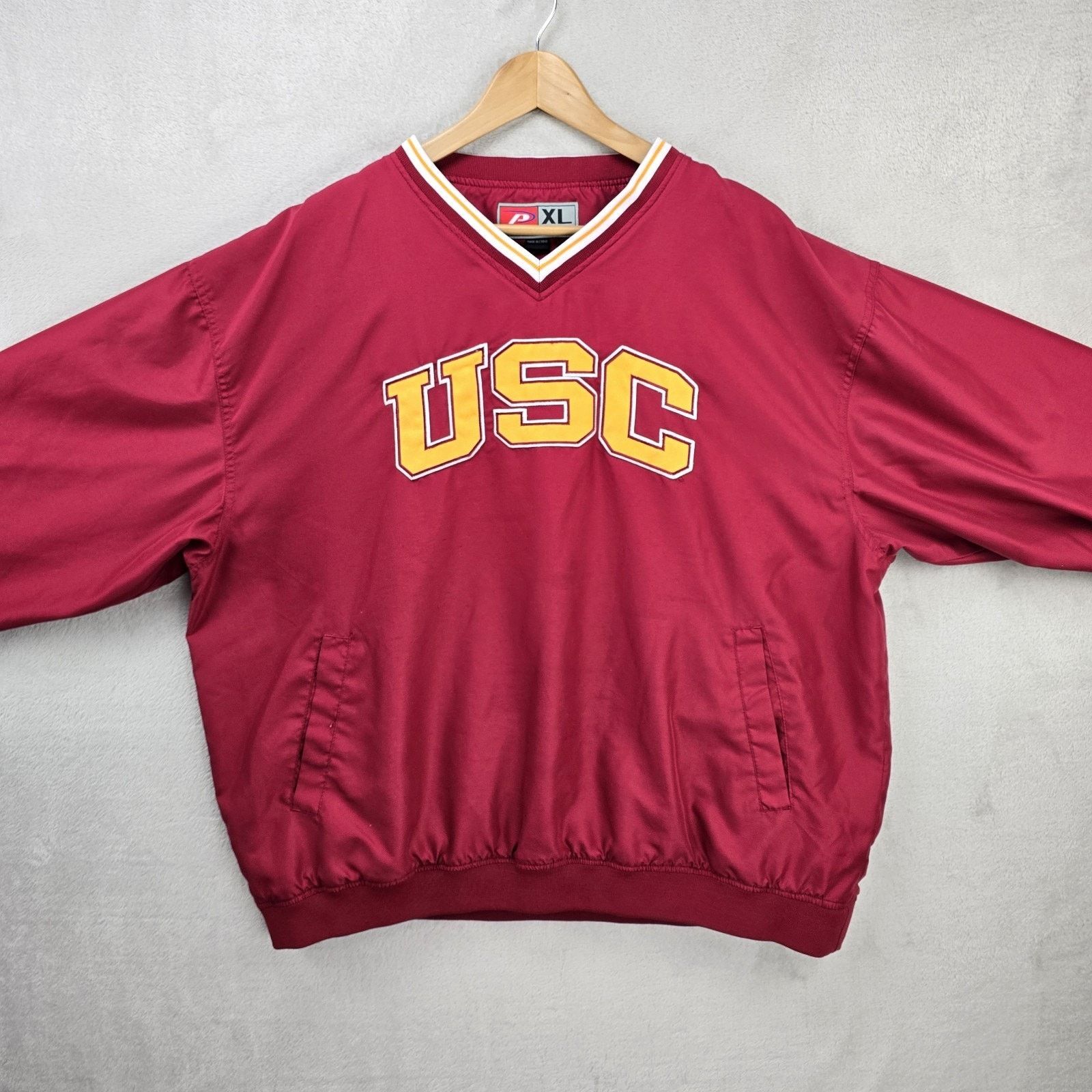 Other Vintage Pro Player USC Trojans Windbreaker Mens XL Red 90s Size US XL / EU 56 / 4 - 2 Thumbnail