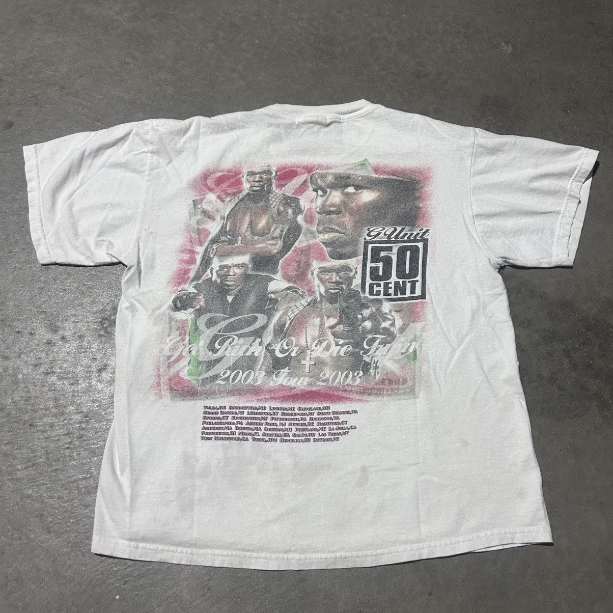 Delta 50 cent get rich or die trying 2003 tour rap tee shirt Size US L / EU 52-54 / 3 - 2 Thumbnail