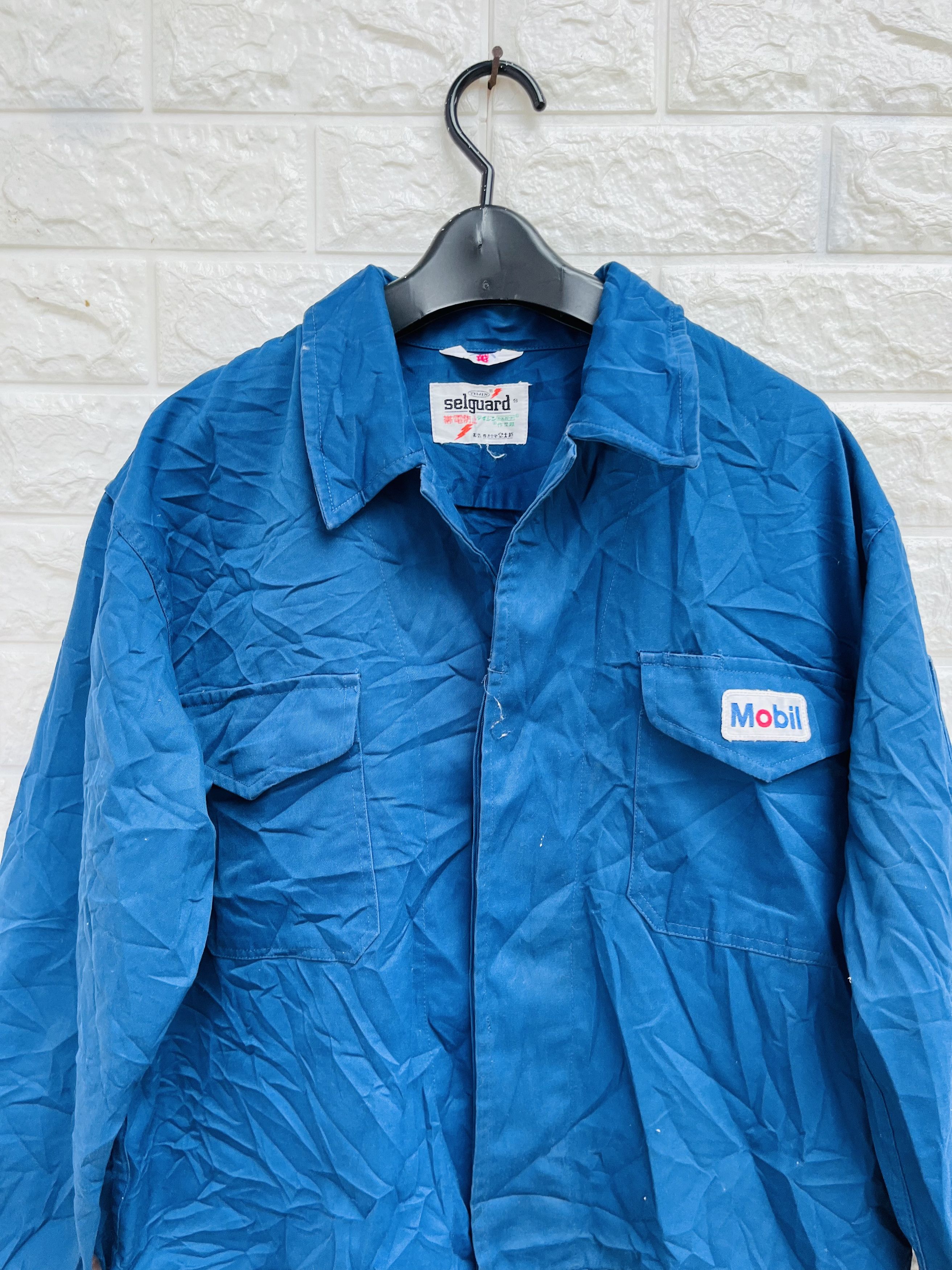 Japanese Brand × Vintage Vintage 90s Mobil Uniform Streetwear Fashion Style Size US M / EU 48-50 / 2 - 3 Thumbnail