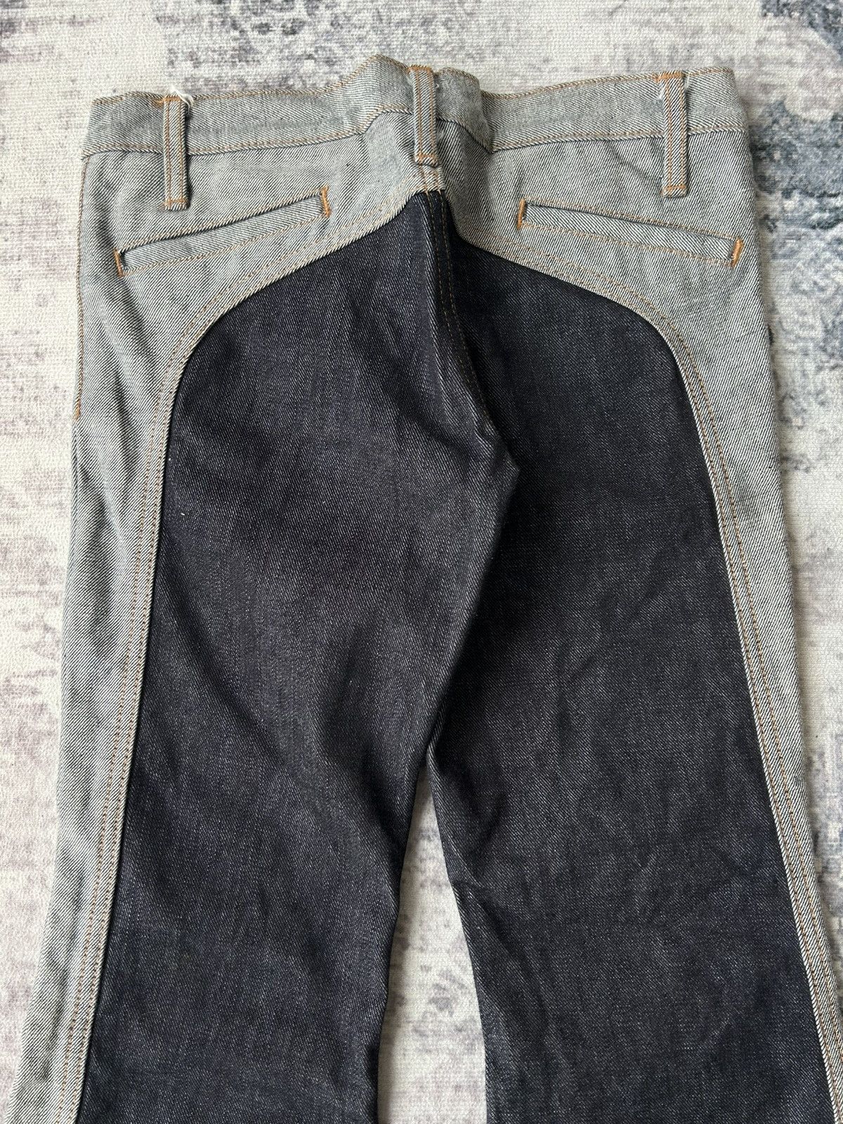 Japanese Brand Super Flared Rockstar Punk Jeans Size US 28 / EU 44 - 15 Thumbnail