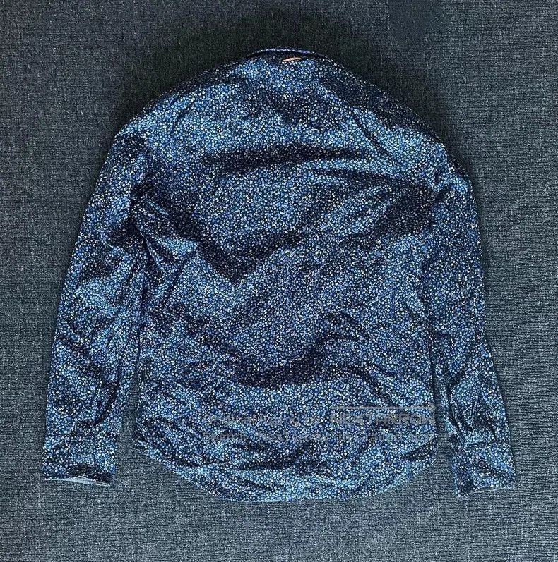 Vintage Hugo Boss Floral Pattern Long Sleeve Shirt. Size US L / EU 52-54 / 3 - 4 Thumbnail