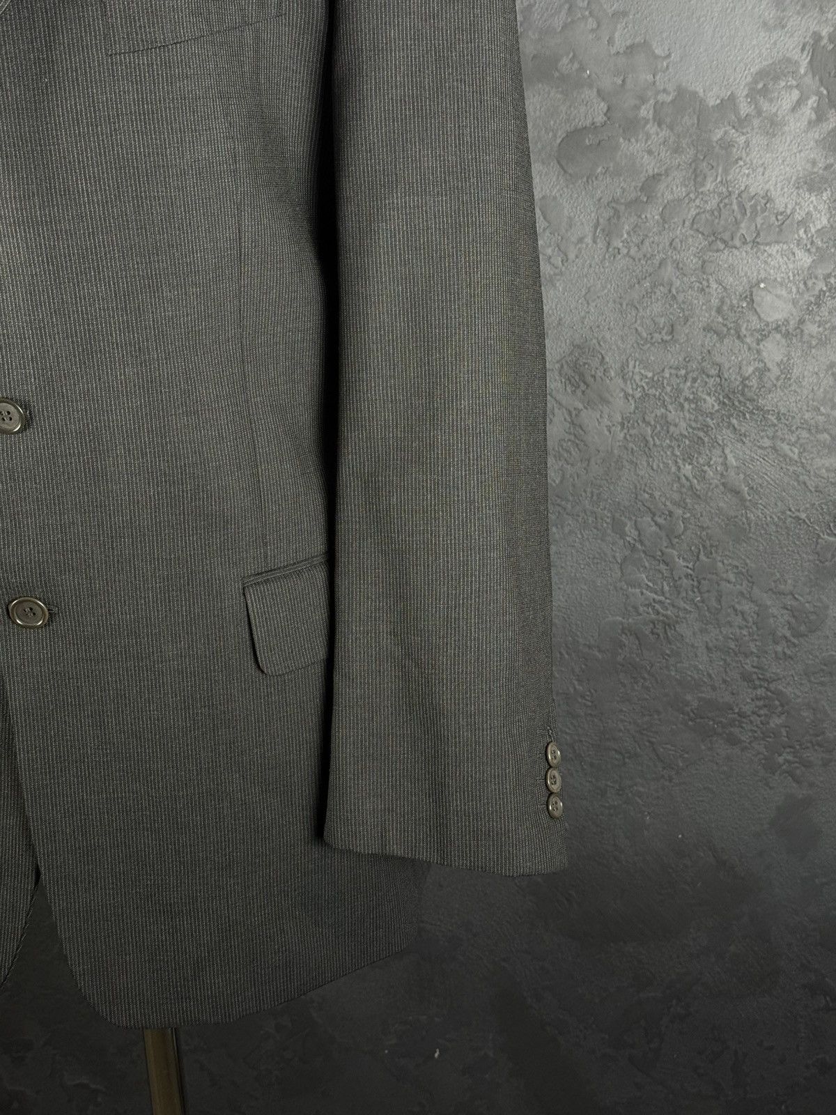 Valentino VTG 80s Valentino Uomo Men's Wool Blazer Italy Size 54 R Size 54R - 6 Thumbnail