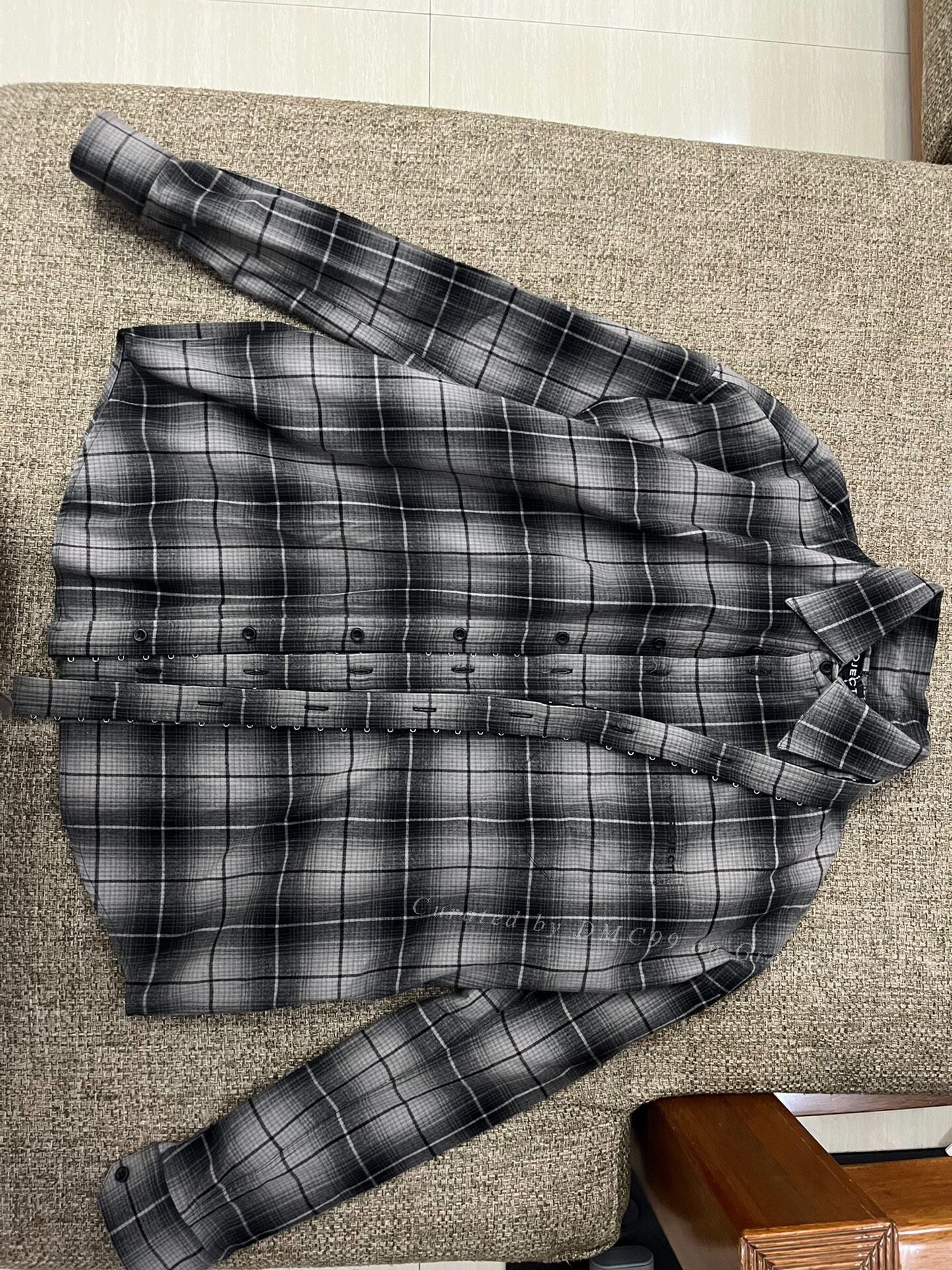 First Aid To The Injured Y/project 23AW Distorted Plaid Shirt Size US XS / EU 42 / 0 - 1 Thumbnail