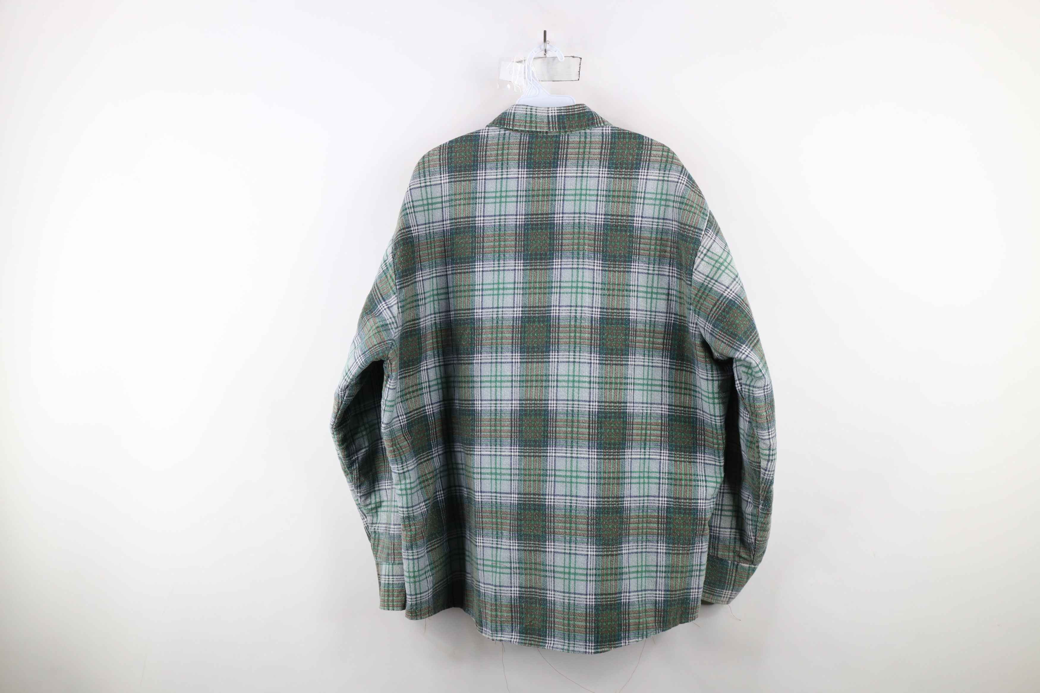 Vintage Vintage 70s Streetwear Flannel Button Shirt Jacket USA Size US XL / EU 56 / 4 - 11 Thumbnail