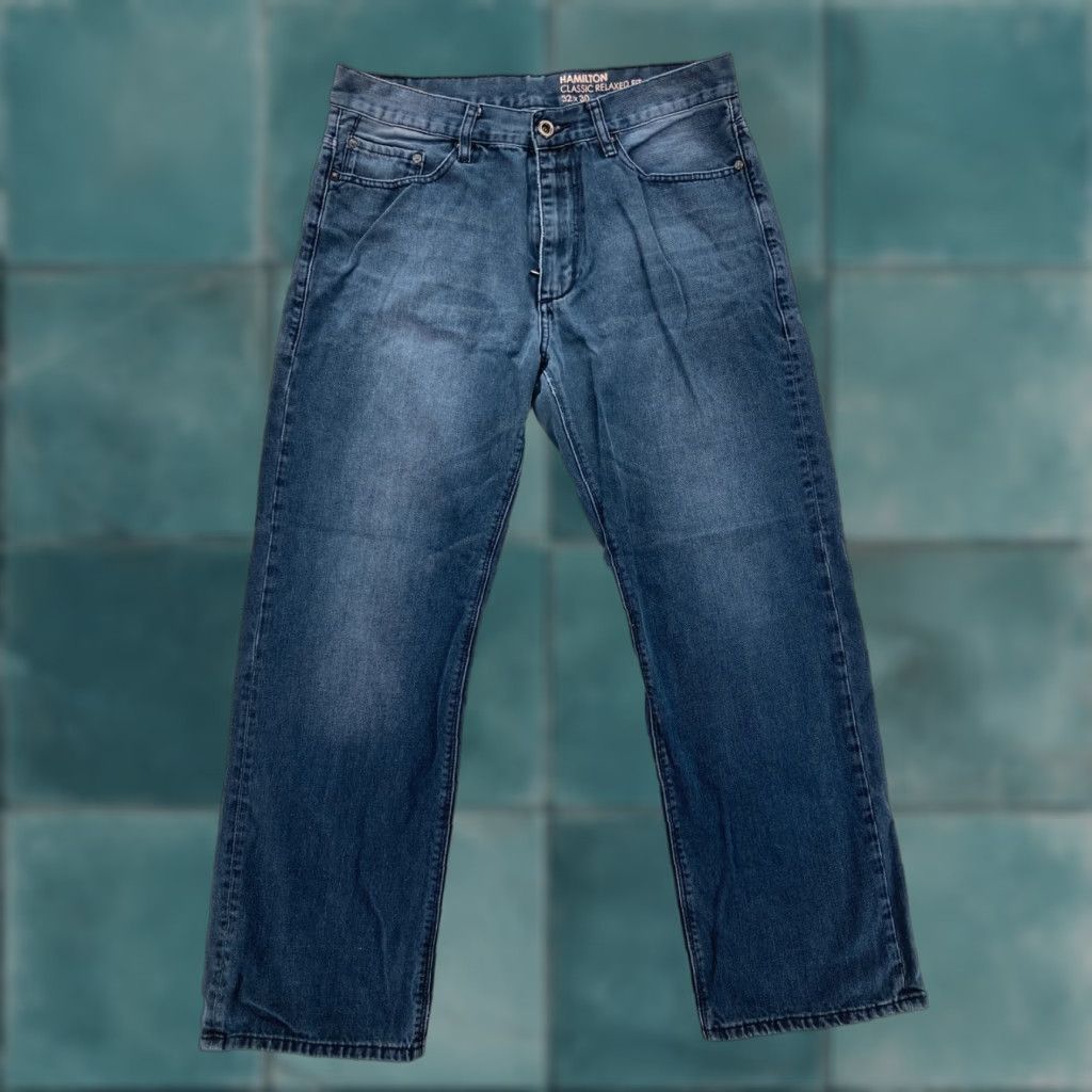 Sean John Sean John Hamilton Classic Relaxed Fit Jeans Mens 32x30 Dark Blue Denim Hip Hop Vintage Size US 32 / EU 48 - 1 Thumbnail