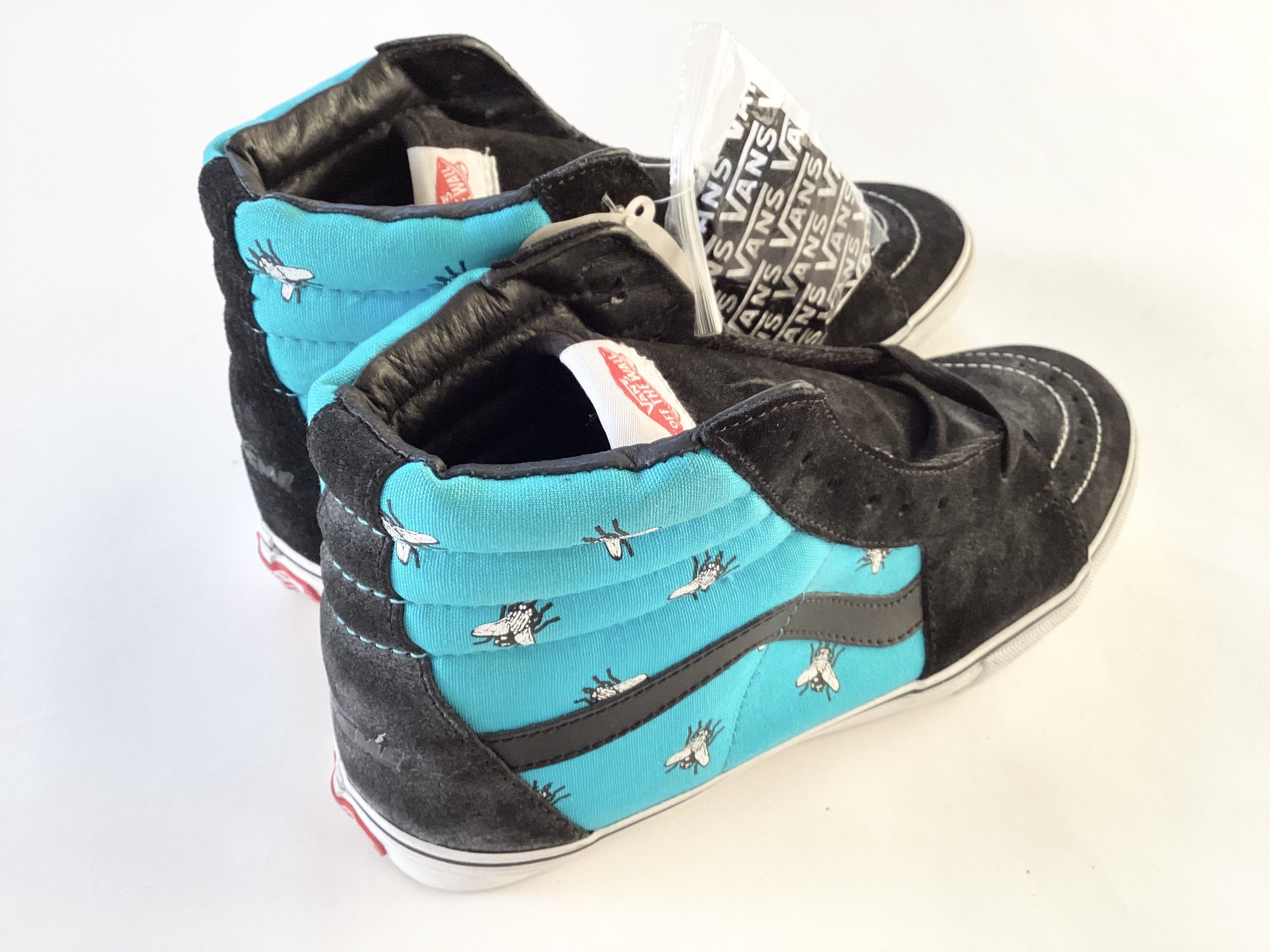 Vans (10.5)Supreme Vans Sk8-Hi Flies Blue 2011 Deadstock Size US 10.5 / EU 43-44 - 6 Thumbnail